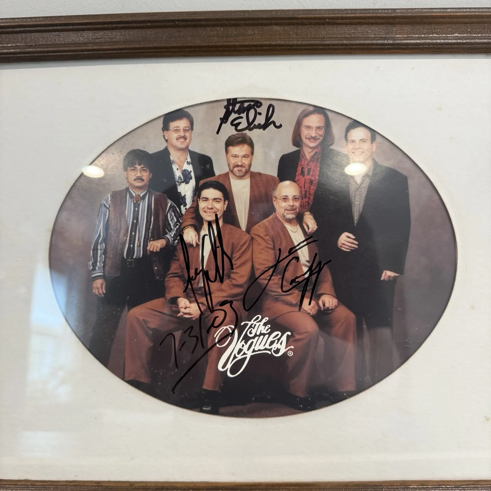 The Vogues Signed Framed Photo Autographed Vintage Vocal Group Display, image 2