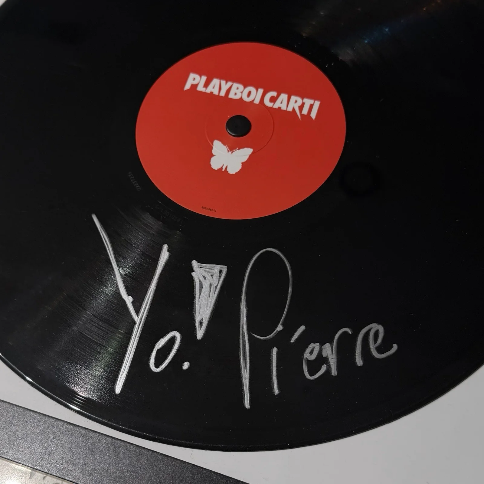 PI’ERRE BOURNE SIGNED PLAYBOI CARTI SELF TITLED VINYL ALBUM AUTOGRAPH JSA COA, image 4