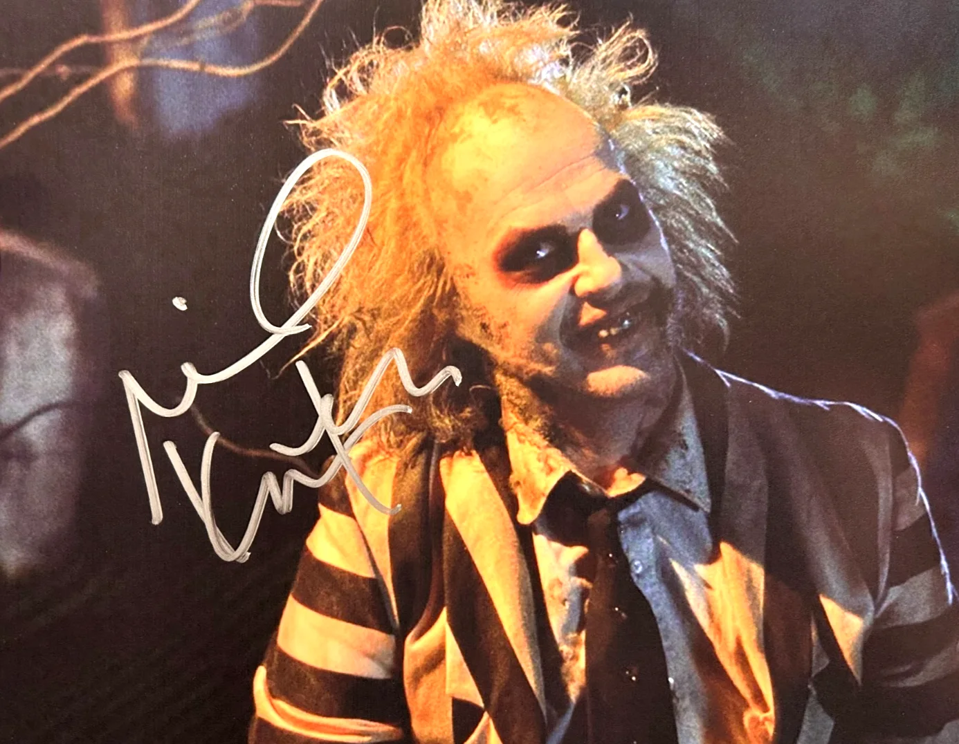 Michael Keaton — Michael Keaton Signed Original [BEETLEJUICE] 8x10" Authentic Autograph w/COA, image 3