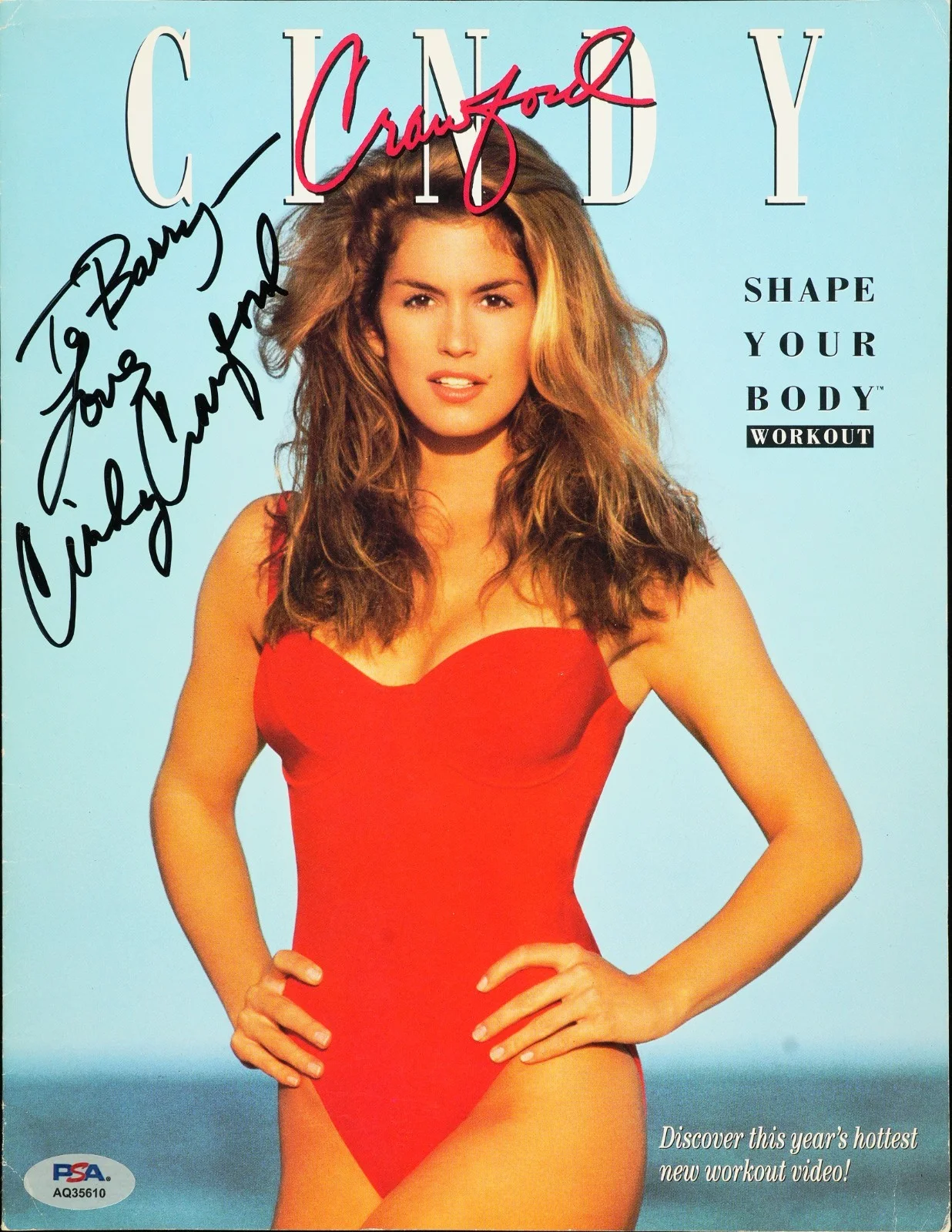 Cindy Crawford — CINDY CRAWFORD SIGNED AUTOGRAPHED 8X10 PHOTOGRAPH SUPERMODEL RARE PSA COA, изображение 2