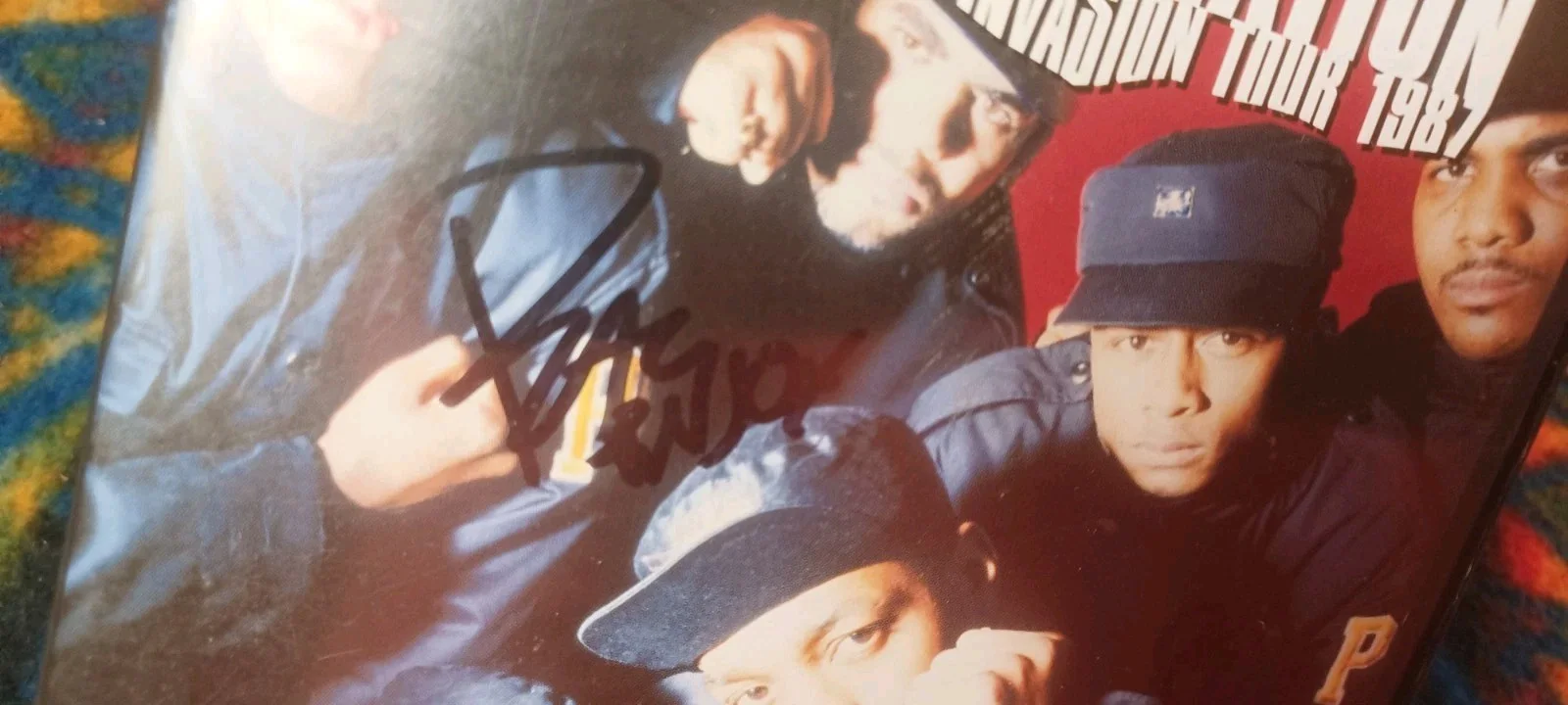 PUBLIC ENEMY signed "It Takes A Nation London Invasion Tour 1987" DVD CHUCK D !!, image 2