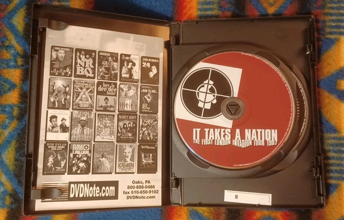 PUBLIC ENEMY signed "It Takes A Nation London Invasion Tour 1987" DVD CHUCK D !!, image 5
