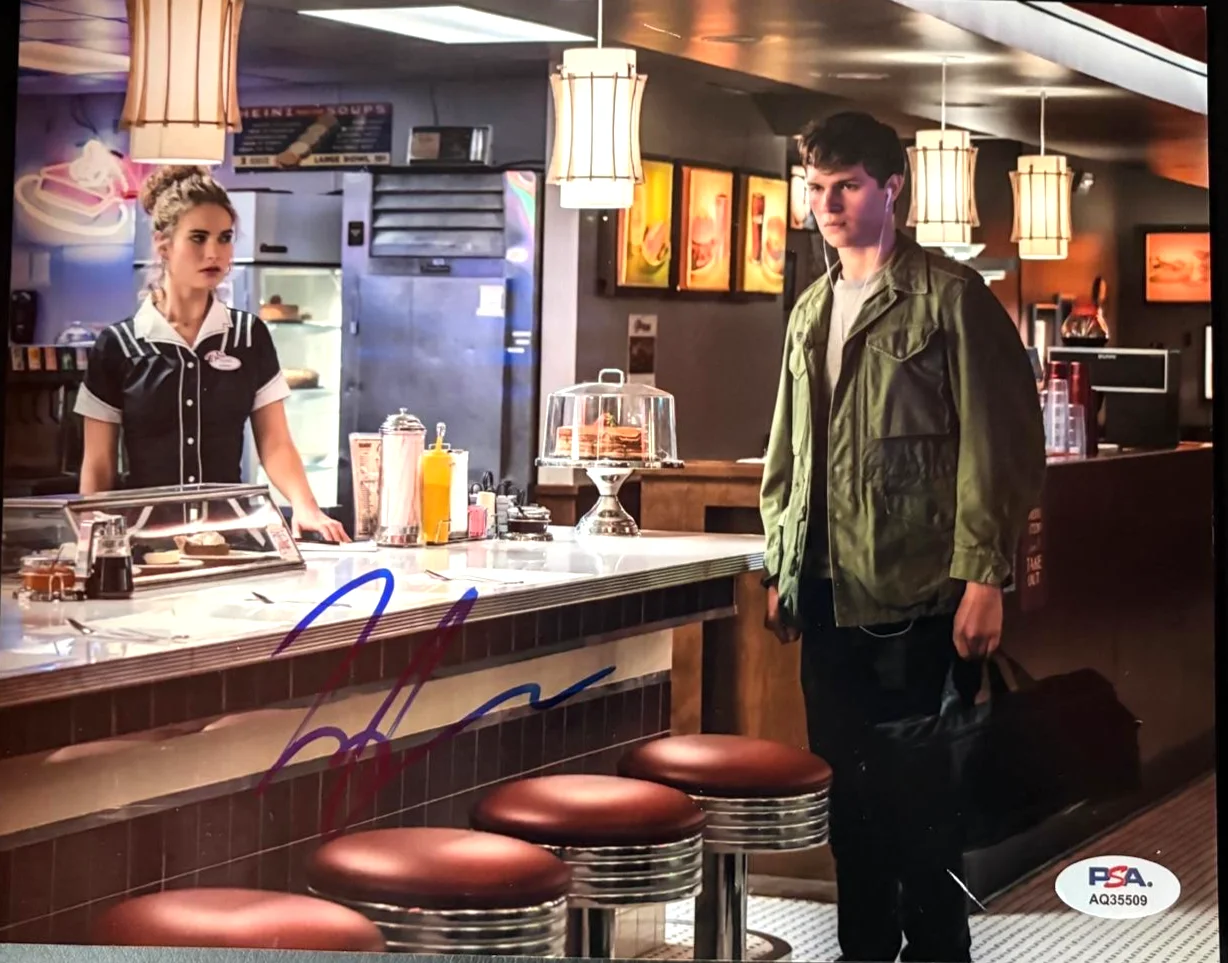 Ansel Elgort — ANSEL ELGORT SIGNED AUTOGRAPHED 8X10 PHOTOGRAPH THE FAULT IN OUR STARS PSA COA