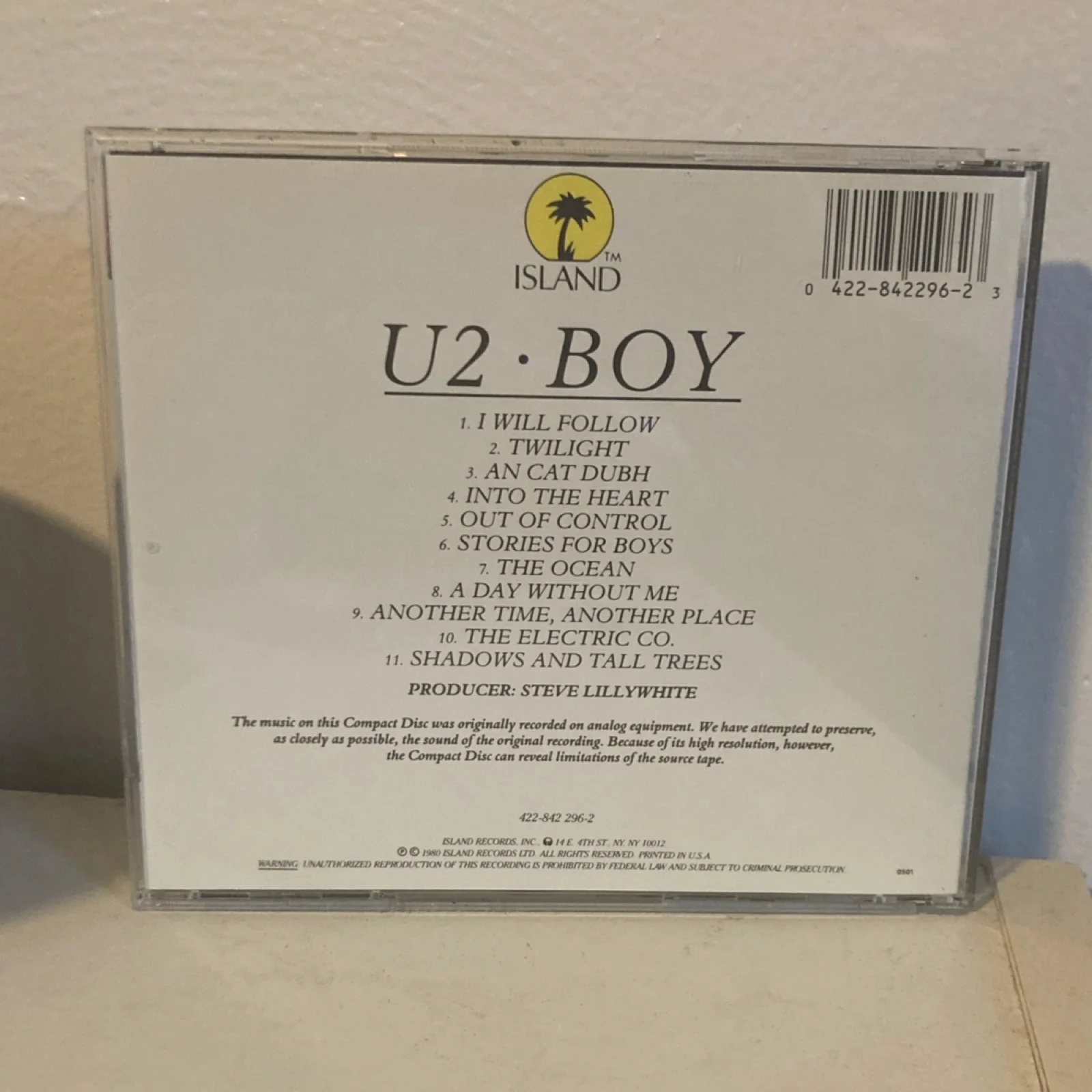 U2 Boy CD & Booklet Signed Booklet & Disc Island Records, image 3