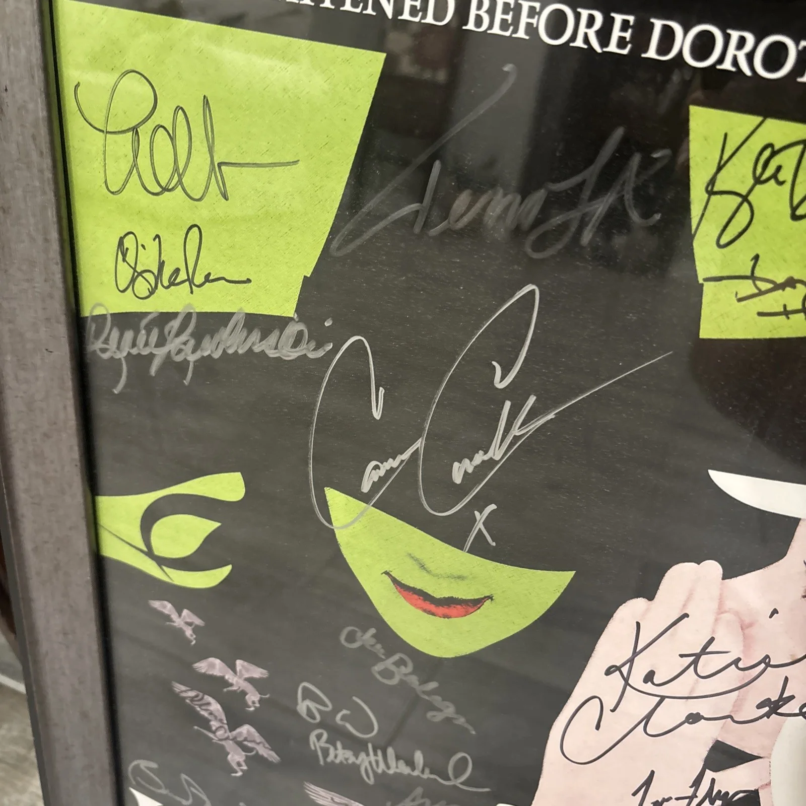 Cast — Framed Wicked Musical 2007 National Tour Autographed Poster 14 x 22 Katie Clarke, изображение 2