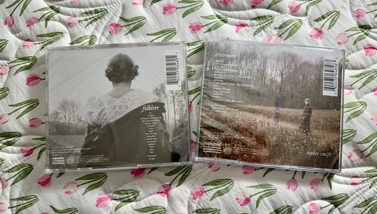 Taylor Swift Folklore + Evermore Signed CDs Bundle Sealed, image 2