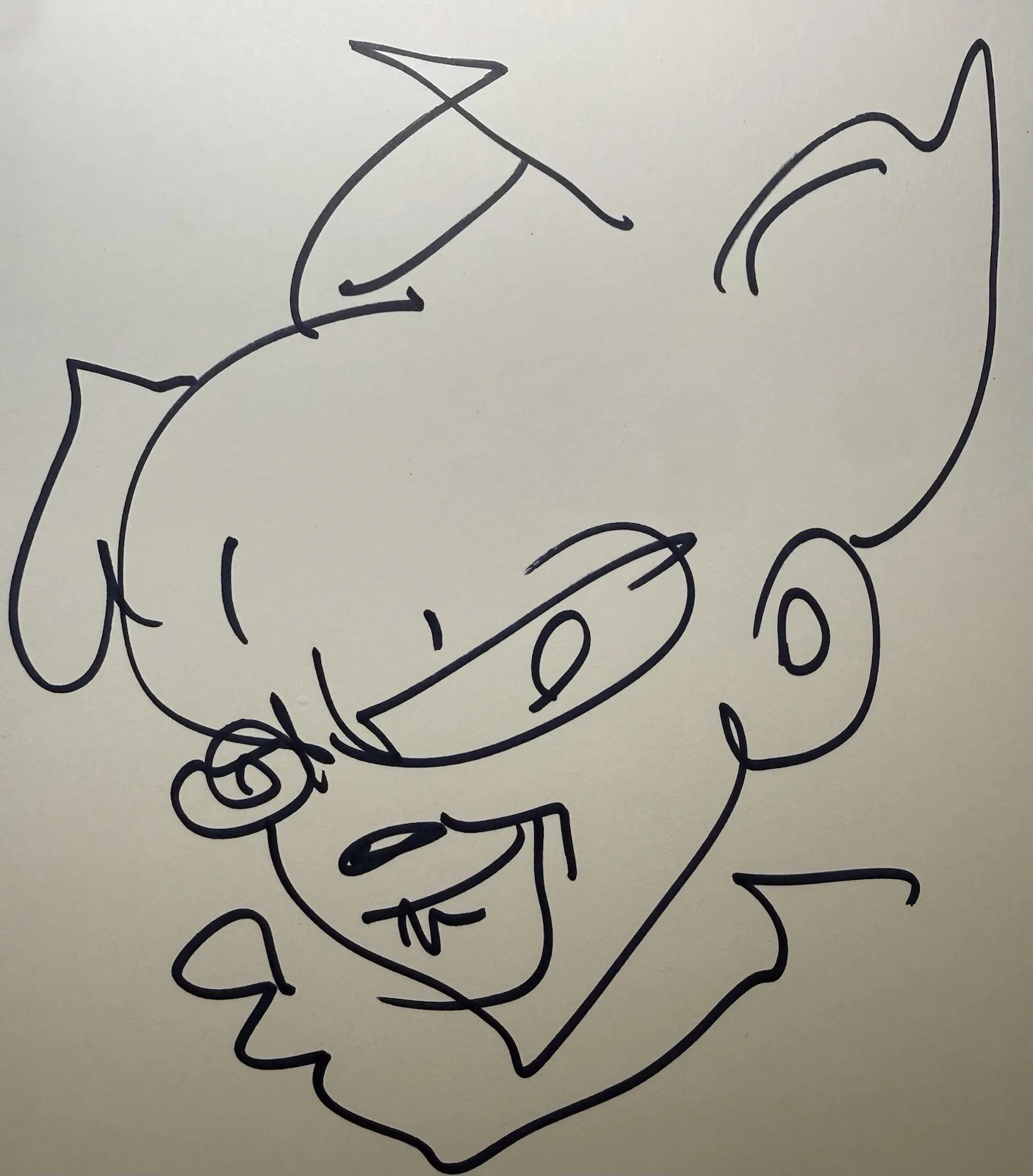 Andy Muschetti — Andy Muschetti Autograph Signed & IT Pennywise Sketch 8.5x11 Paper Beckett COA, image 2
