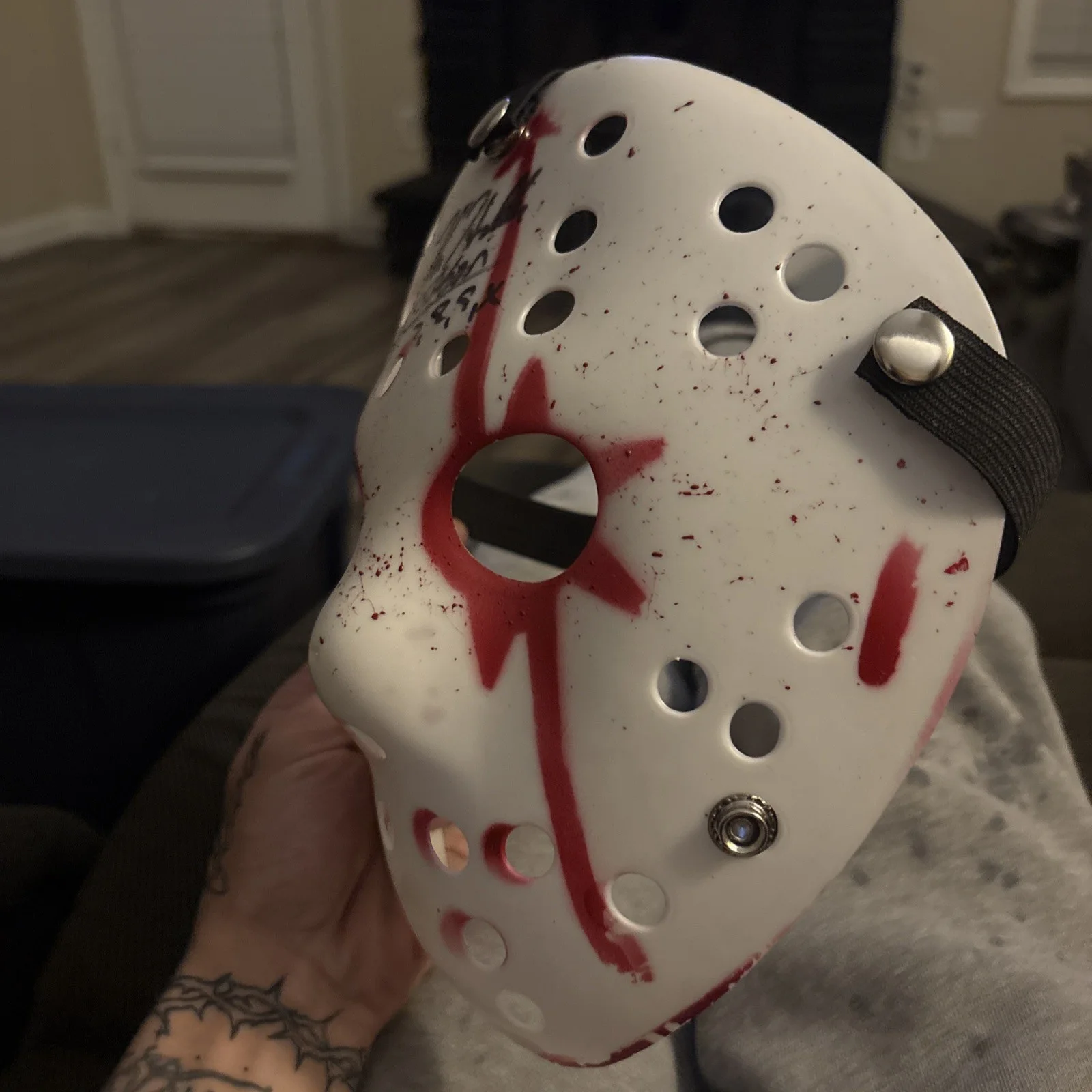 KANE HODDER SIGNED JASON HOCKEY MASK FRIDAY THE 13TH JSA AUTHENTICATED, изображение 3
