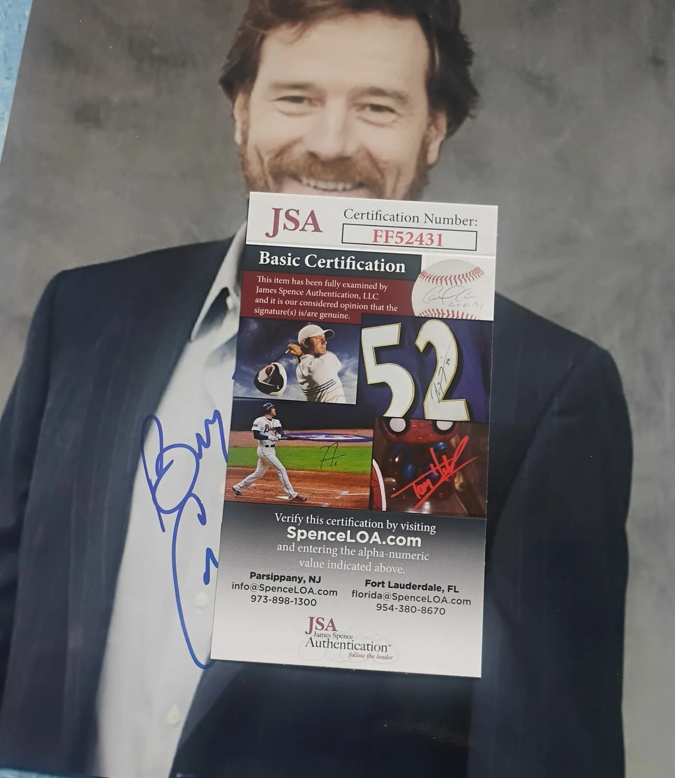 Bryan Cranston Hand Signed 8x10 Photo JSA COA Malcolm In The Middle NO US TARIFF, изображение 4