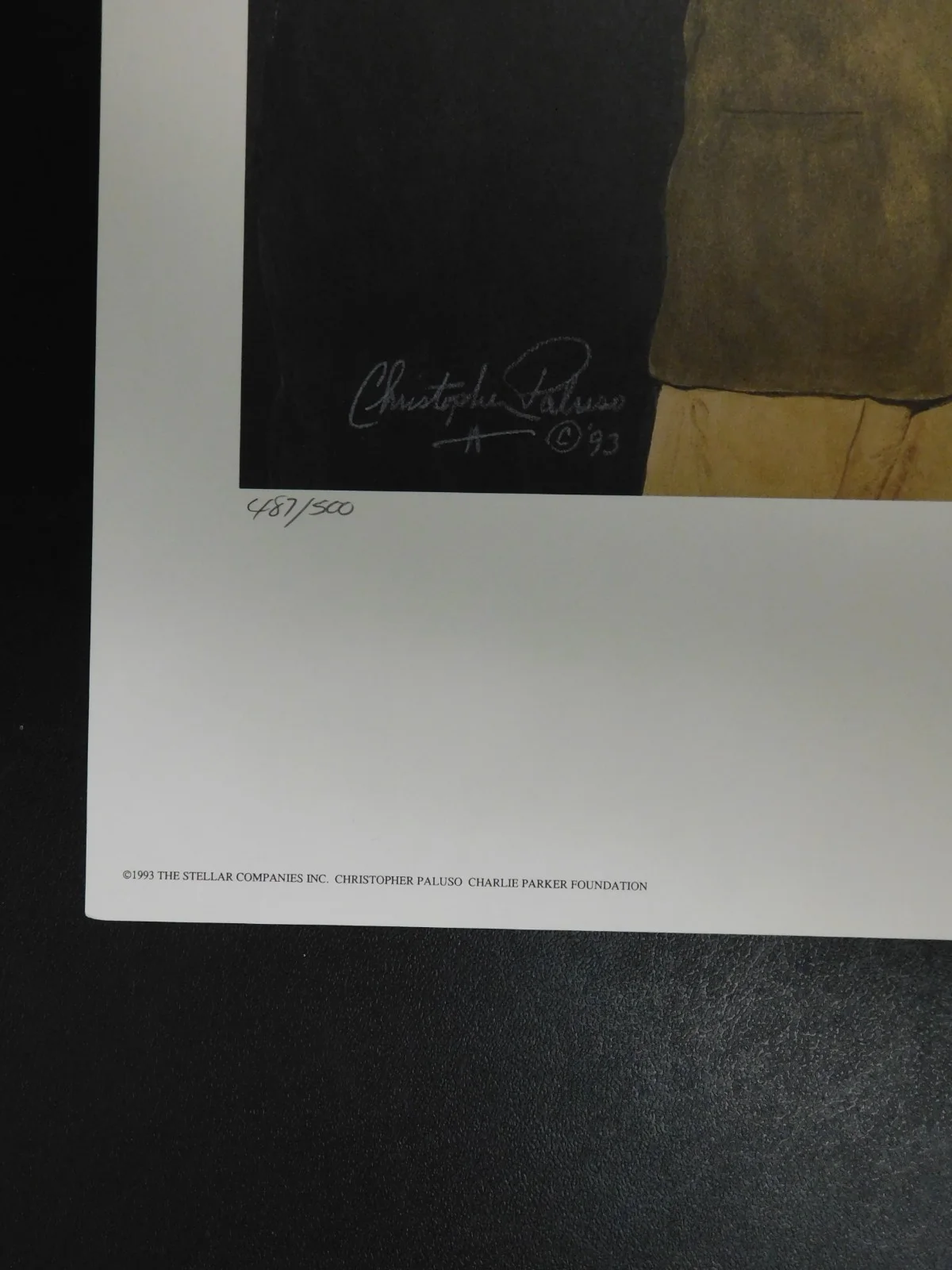 Christopher Paluso Signed 1993 Billy Eckstine Limited Edition 16x20 Lithograph, image 3