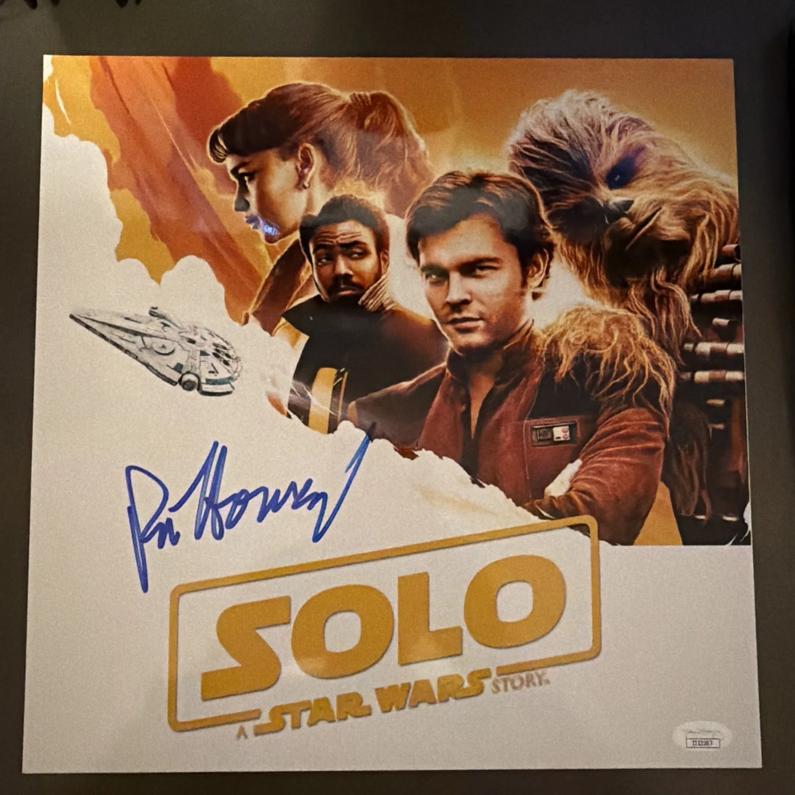 Ron Howard — ✍️ Ron Howard Signed Autograph 12x12 Solo: A Star Wars Story Poster JSA COA