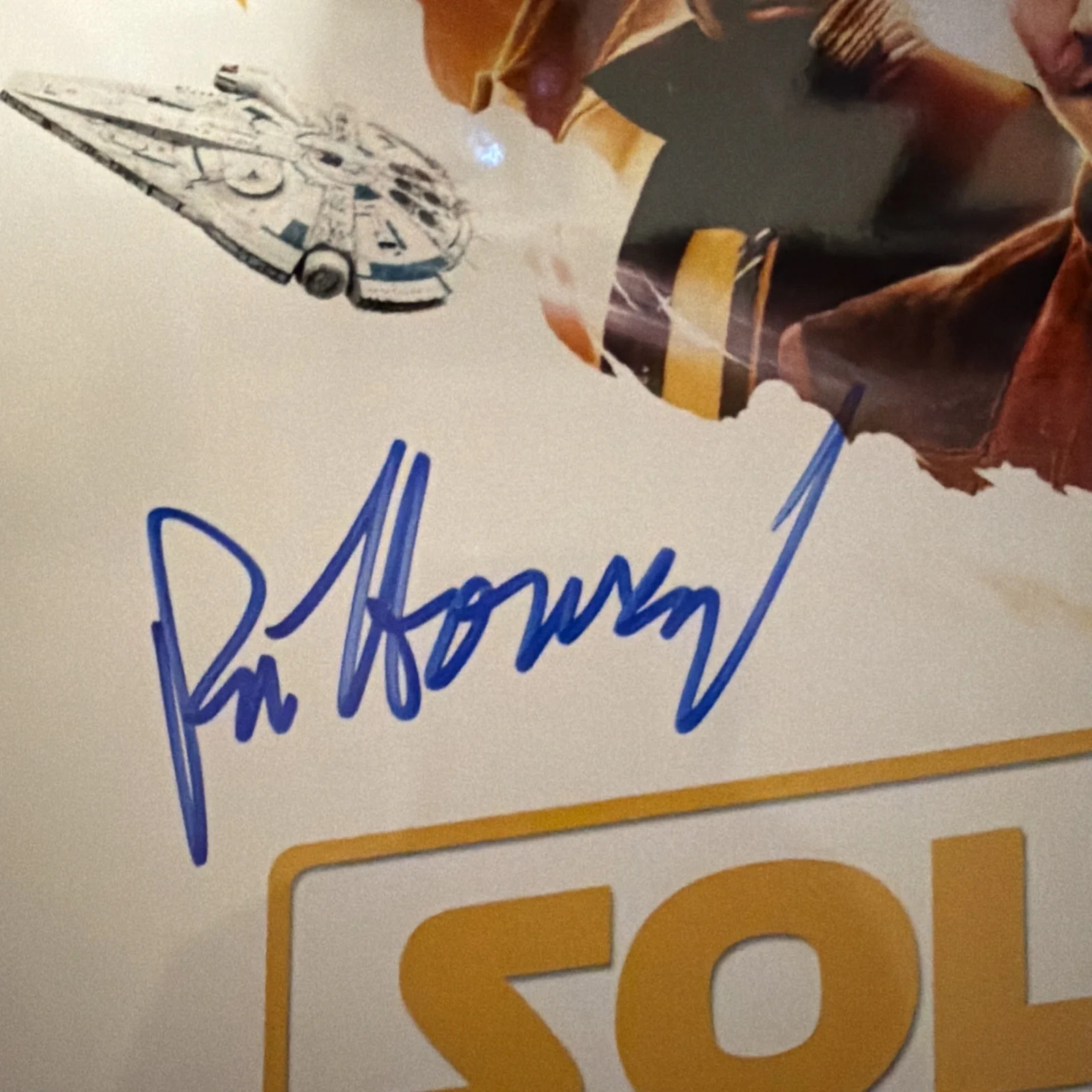 Ron Howard — ✍️ Ron Howard Signed Autograph 12x12 Solo: A Star Wars Story Poster JSA COA, изображение 2