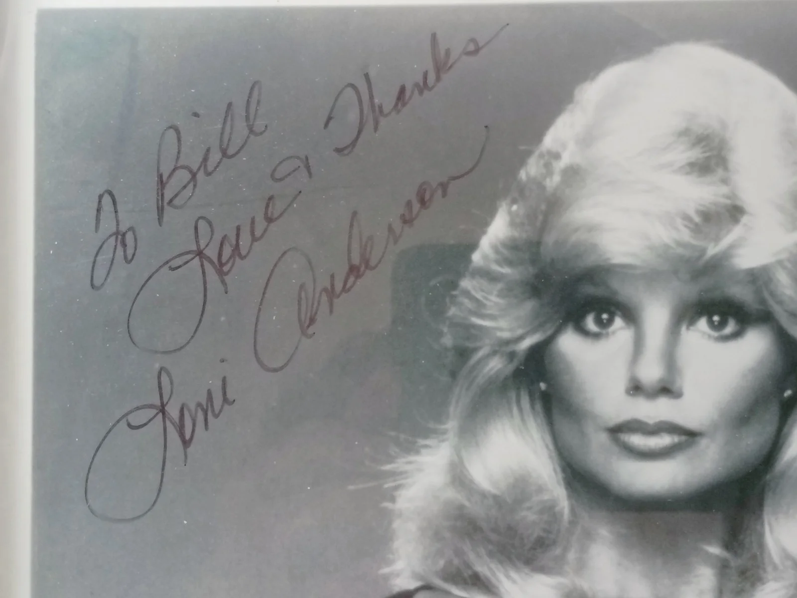 Loni Anderson — Loni Anderson - Signed Autograph Black and White 8x10 Photo., изображение 3