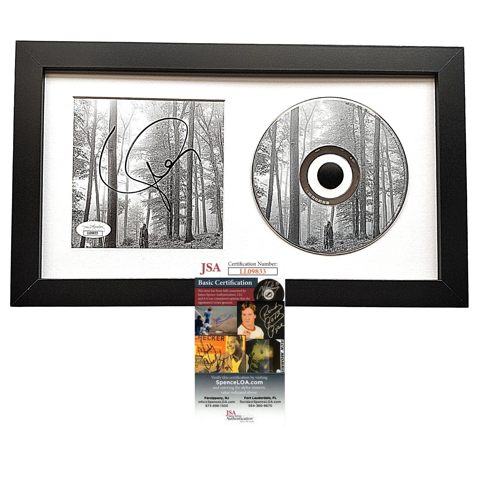 Taylor Swift — Taylor Swift Signed Folklore CD Cover Album Insert Framed JSA COA Memorabilia, image 2