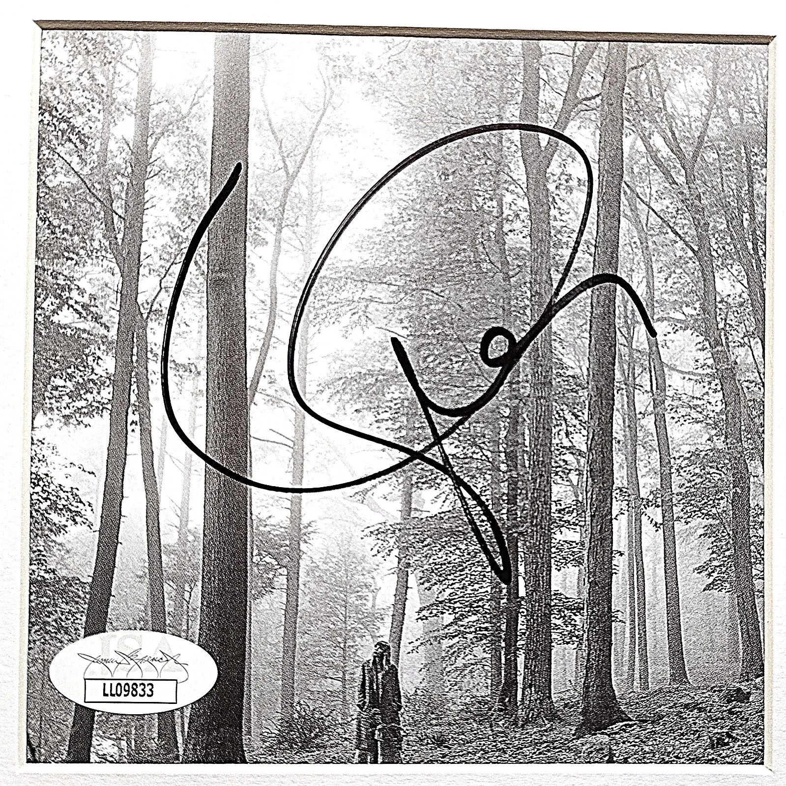 Taylor Swift — Taylor Swift Signed Folklore CD Cover Album Insert Framed JSA COA Memorabilia, image 3