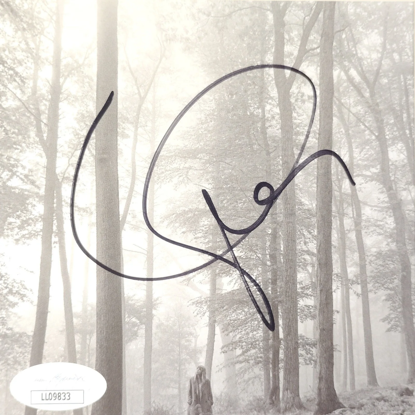 Taylor Swift — Taylor Swift Signed Folklore CD Cover Album Insert Framed JSA COA Memorabilia, image 4