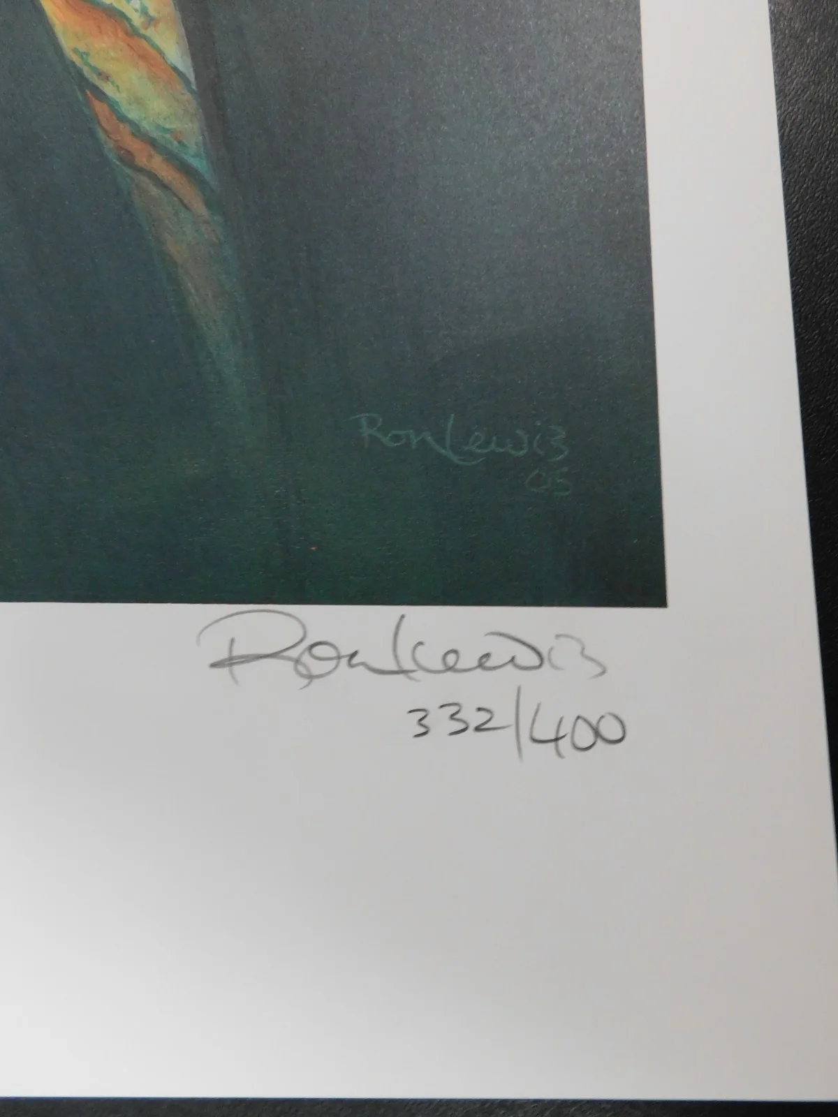 Ron Lewis Signed Vintage Lou Rawls LE Artist Proof 16x20 Lithograph LE 400, image 2