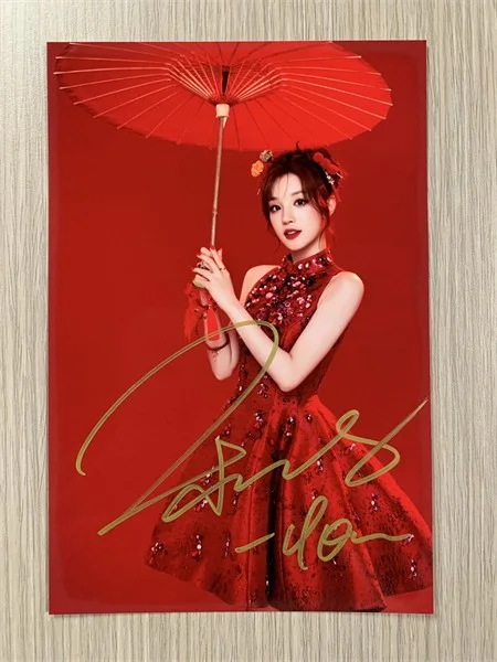 6"Song Yuqi /宋雨琦 Hand Signed Autographed Photo Autographs Collection Original, image 3