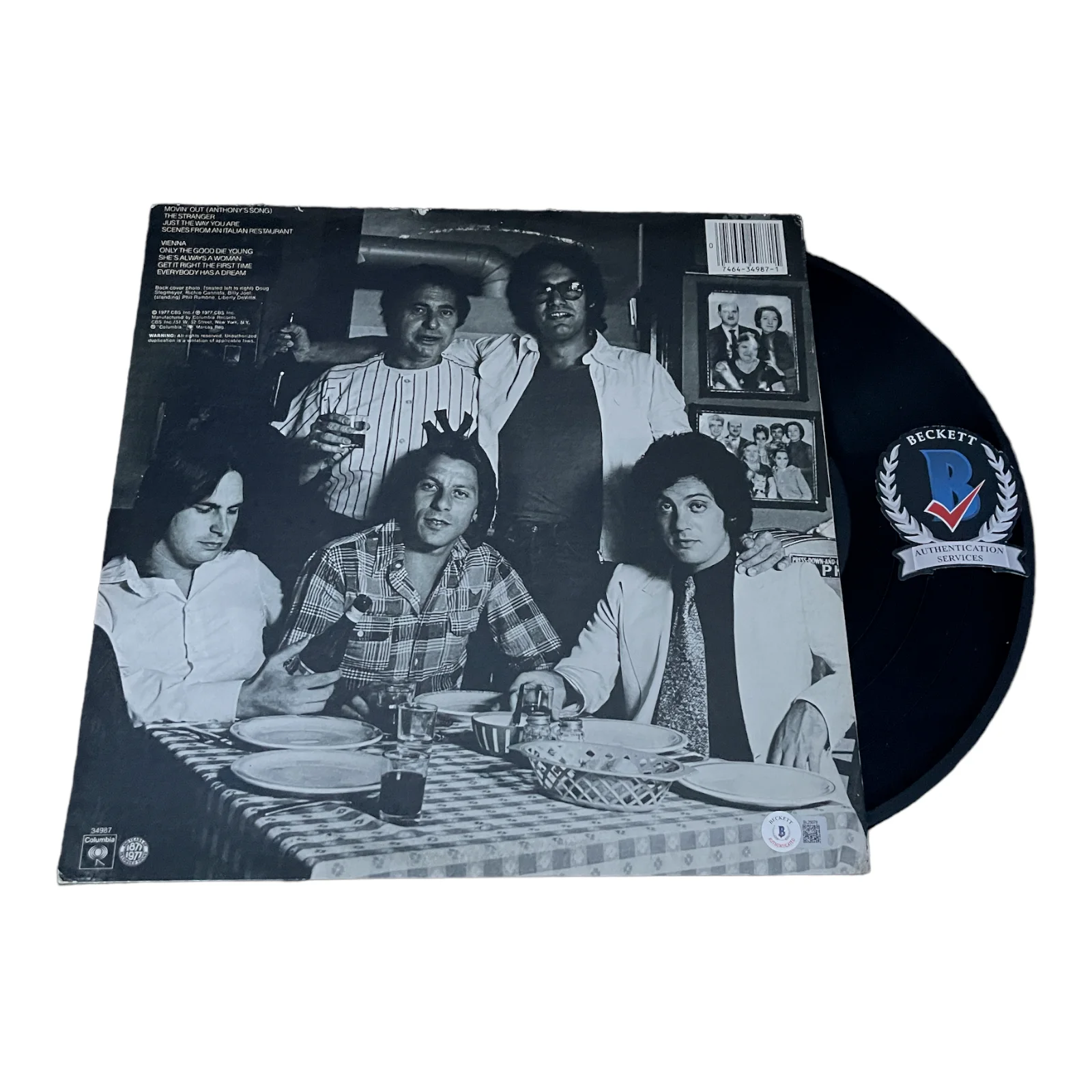 BILLY JOEL SIGNED AUTOGRAPH THE STRANGER LP VINYL BAS BECKETT THE PIANO MAN, изображение 2