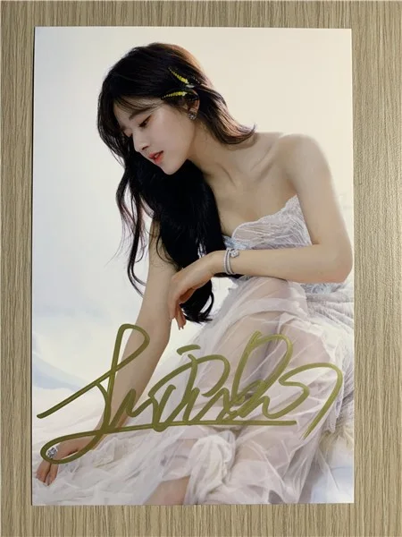 6"‌Lusi Zhao/赵露思 Hand Signed Autographed Photo Autographs Collection Original, изображение 4