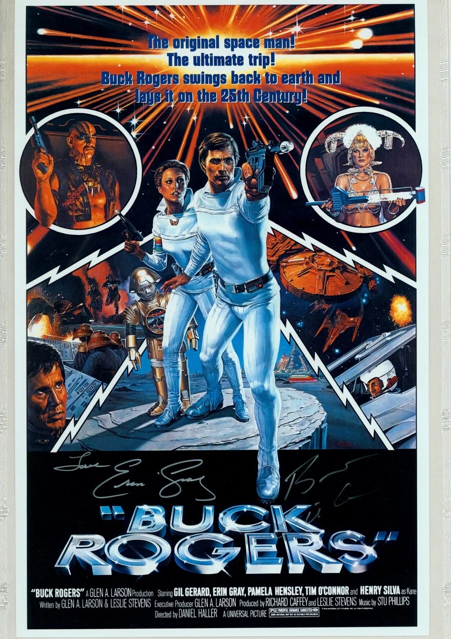 Lou Ferrigno — CGC SS SIGNED Gil Gerard & Erin Gray Buck Rogers Movie Poster / TV Show Sci-Fi, изображение 3