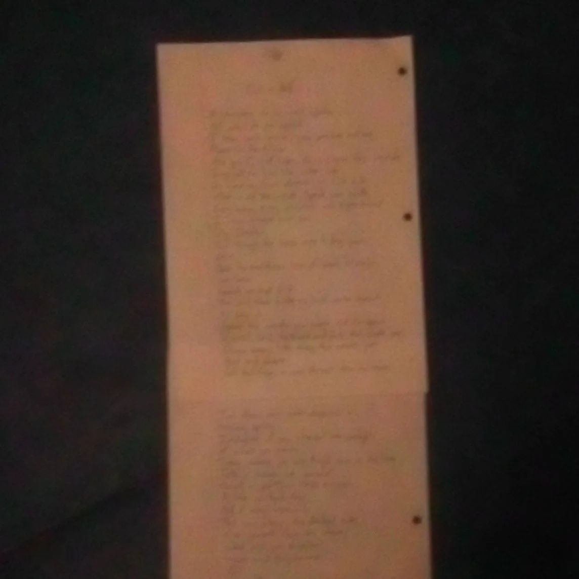 Autographed Hand written poetry., image 5