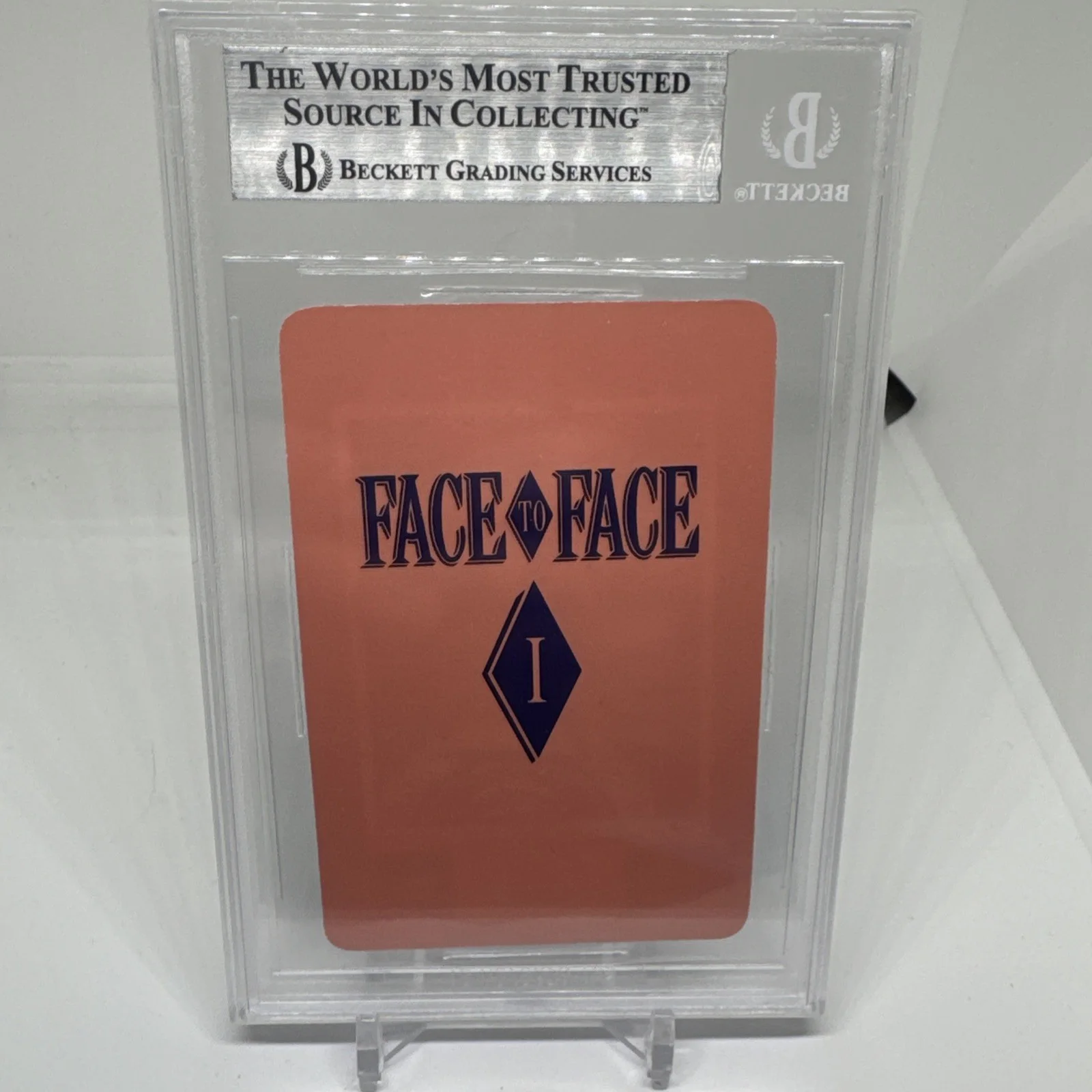Jay Leno — 1991 JAY LENO FACE TO FACE Gamecard Beckett Authentic Slab Auto The Tonight Show, image 4