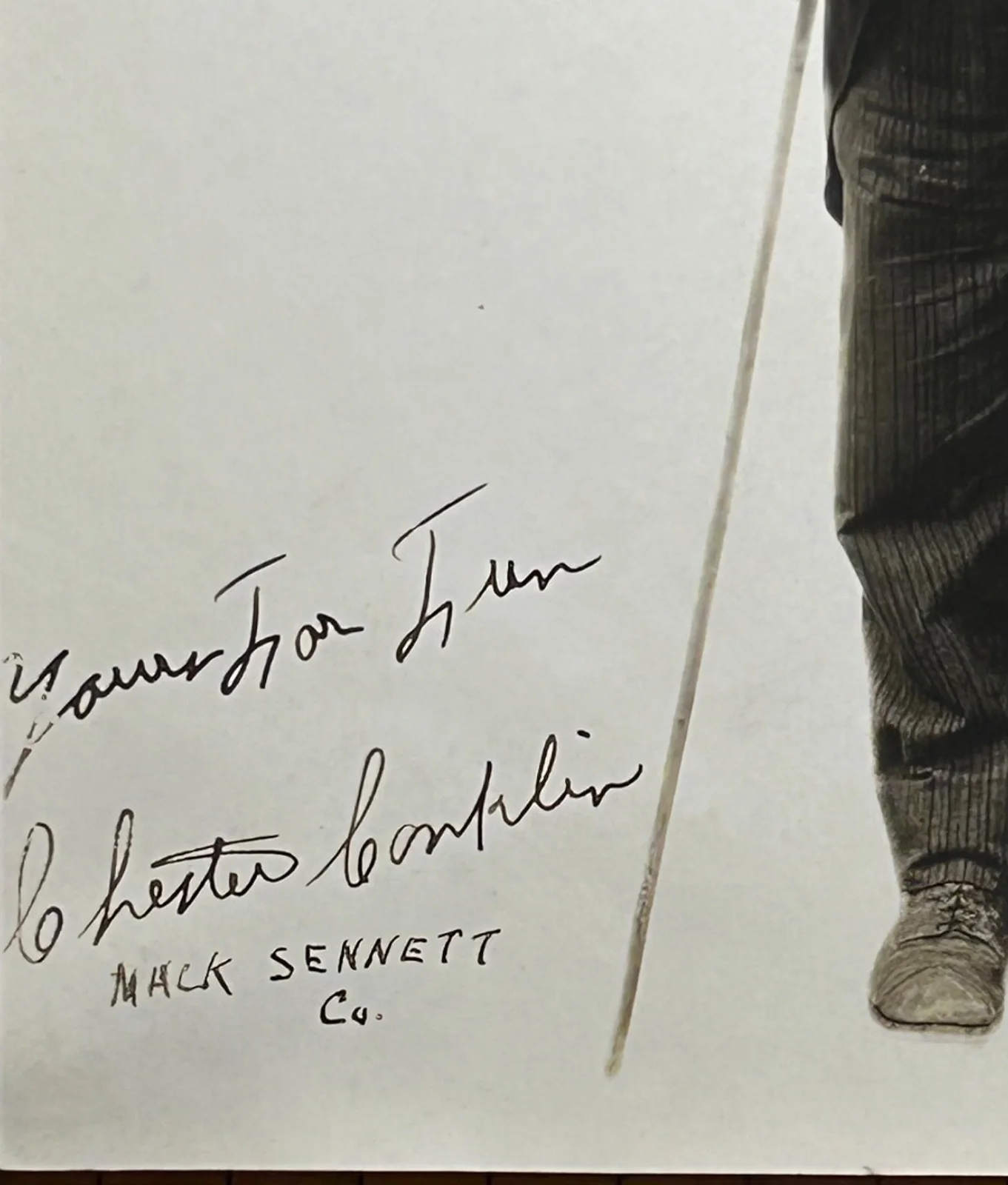CHESTER CONKLIN—SIGNED Sennett PHOTO—Chaplin•W C Fields-•Swain•Sturges•Normand, изображение 2
