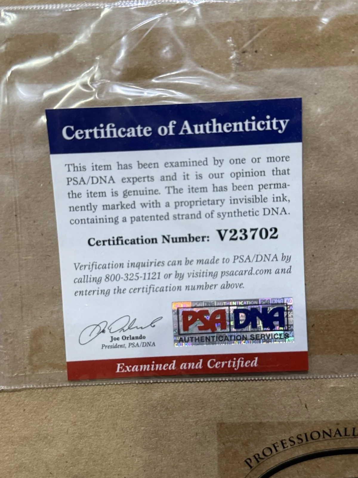 Iron Man Signed Photograph PSA/DNA Authenticated COA Cert #V23702, image 2