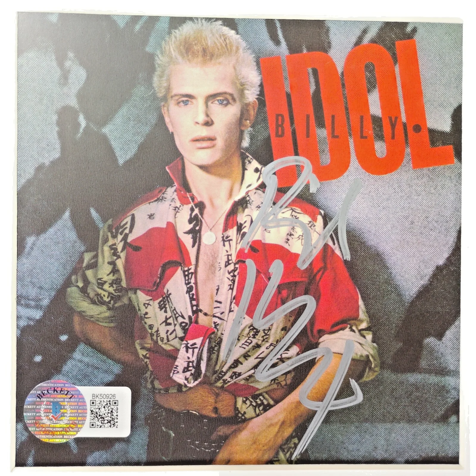 Billy Idol — Billy Idol Signed Live From the Roxy CD Cover Framed Beckett BAS Punk Rock Auto, изображение 2