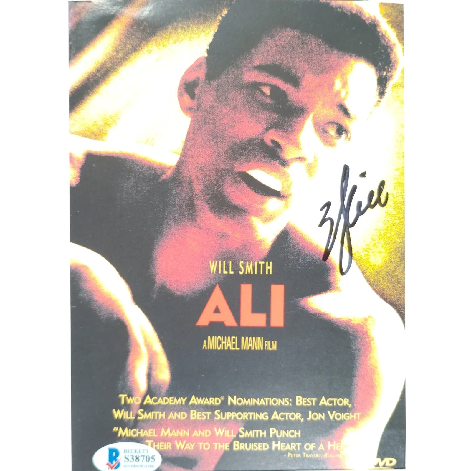 Will Smith — Will Smith Signed Ali DVD Cover Framed Beckett BAS COA Fresh Prince Movie Auto, изображение 2