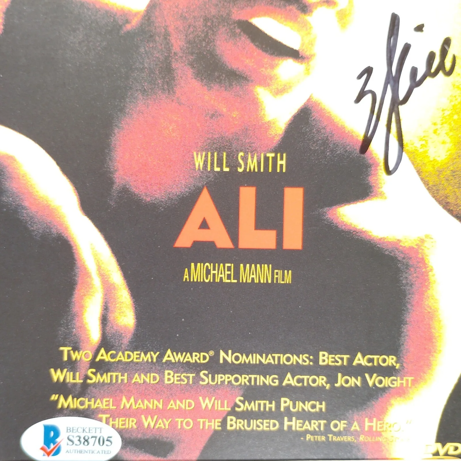 Will Smith — Will Smith Signed Ali DVD Cover Framed Beckett BAS COA Fresh Prince Movie Auto, изображение 3