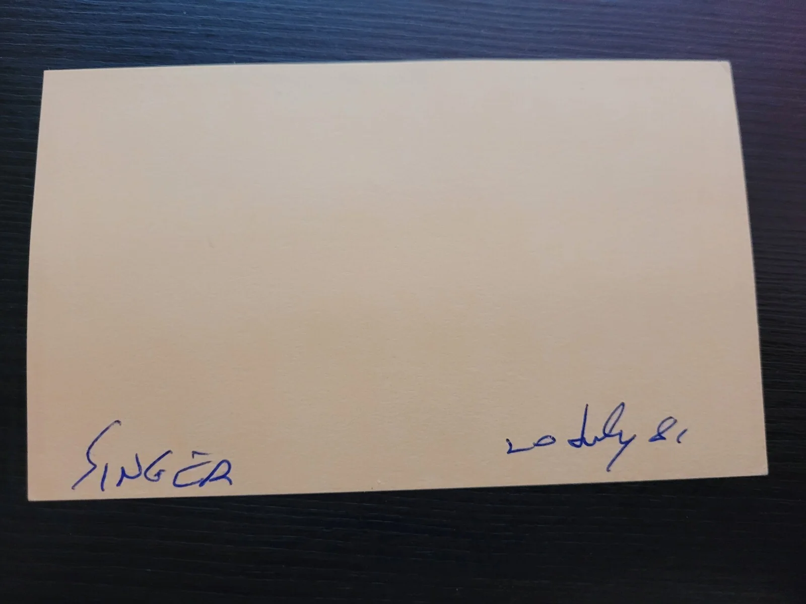 SMOKEY ROBINSON Signed Autograph 3x5 Index Card GRAMMY AWARD WINNER THE MIRACLES, изображение 2