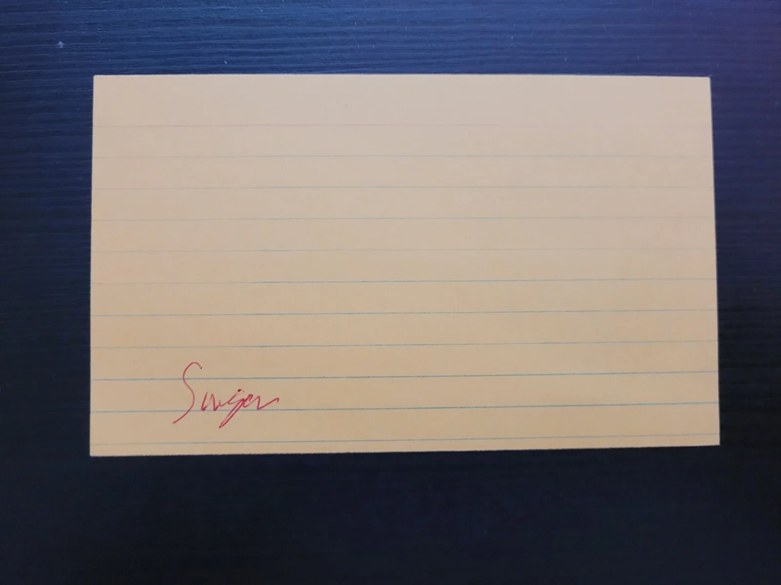 SMOKEY ROBINSON Signed Autograph 3x5 Index Card GRAMMY AWARD WINNER THE MIRACLES, image 2