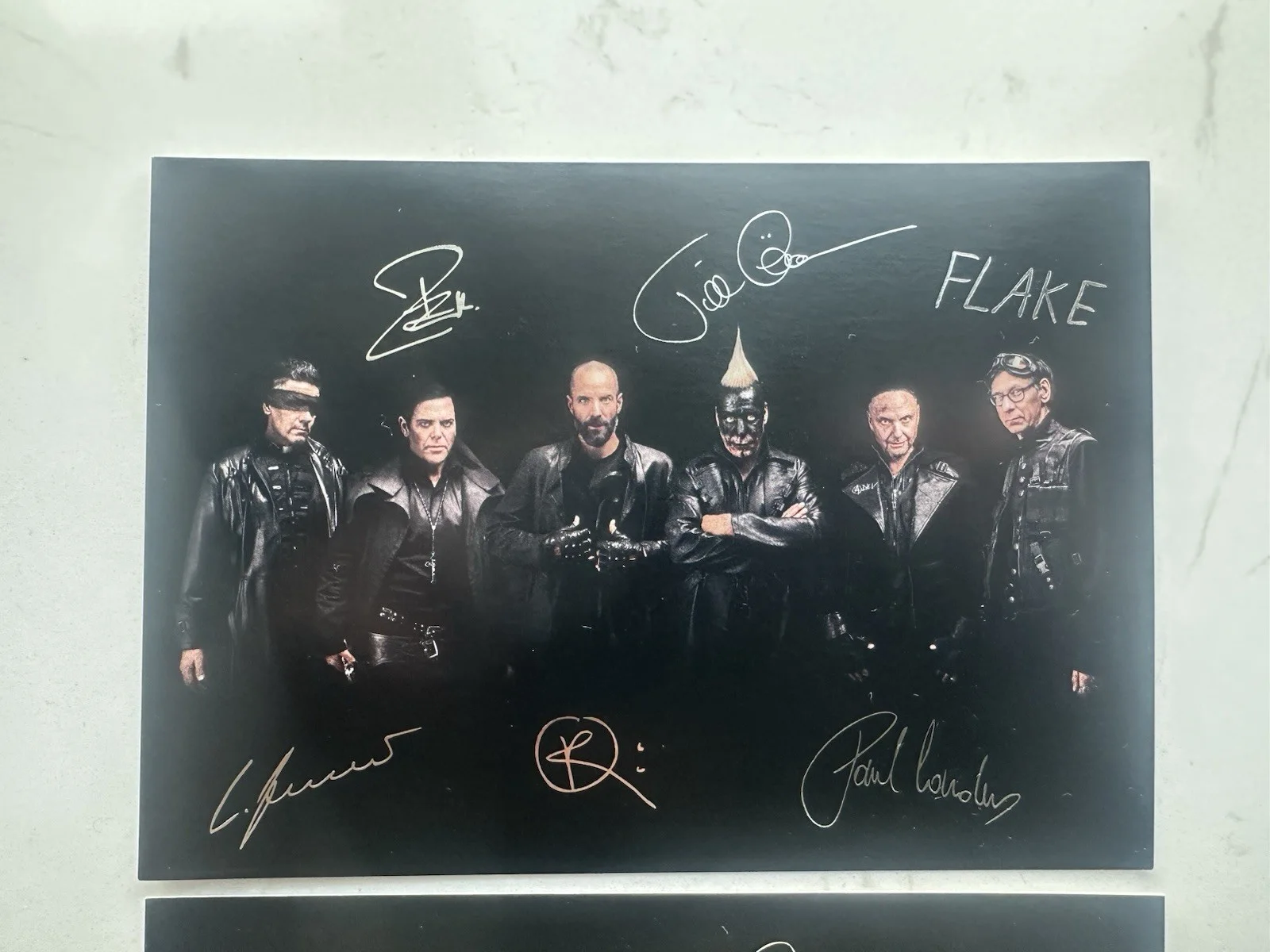 2x RAMMSTEIN Band Official Autograph Card (Print Signature) 4x6, image 2