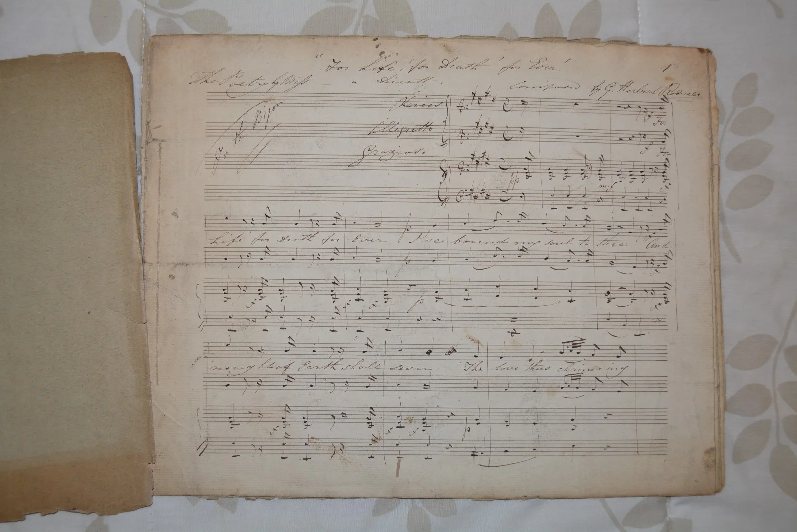 SIGNED AUTOGRAPH 1829 MUSIC COMPOSER GEORGE RODWELL SCORE royal academy music, изображение 3