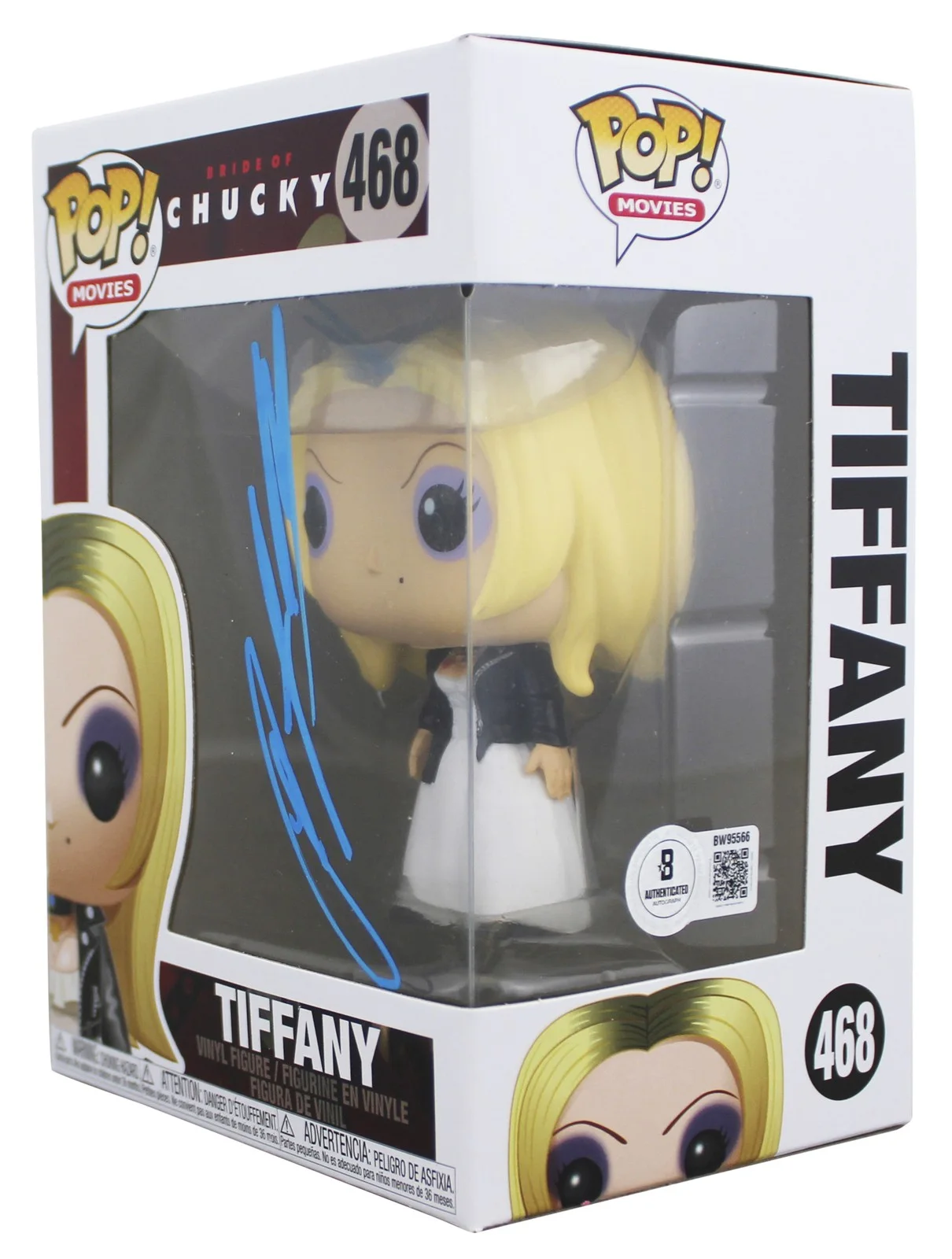 Jennifer Tilly — Jennifer Tilly Bride of Chucky Signed Tiffany #468 Funko Pop Vinyl Figure BAS, изображение 2