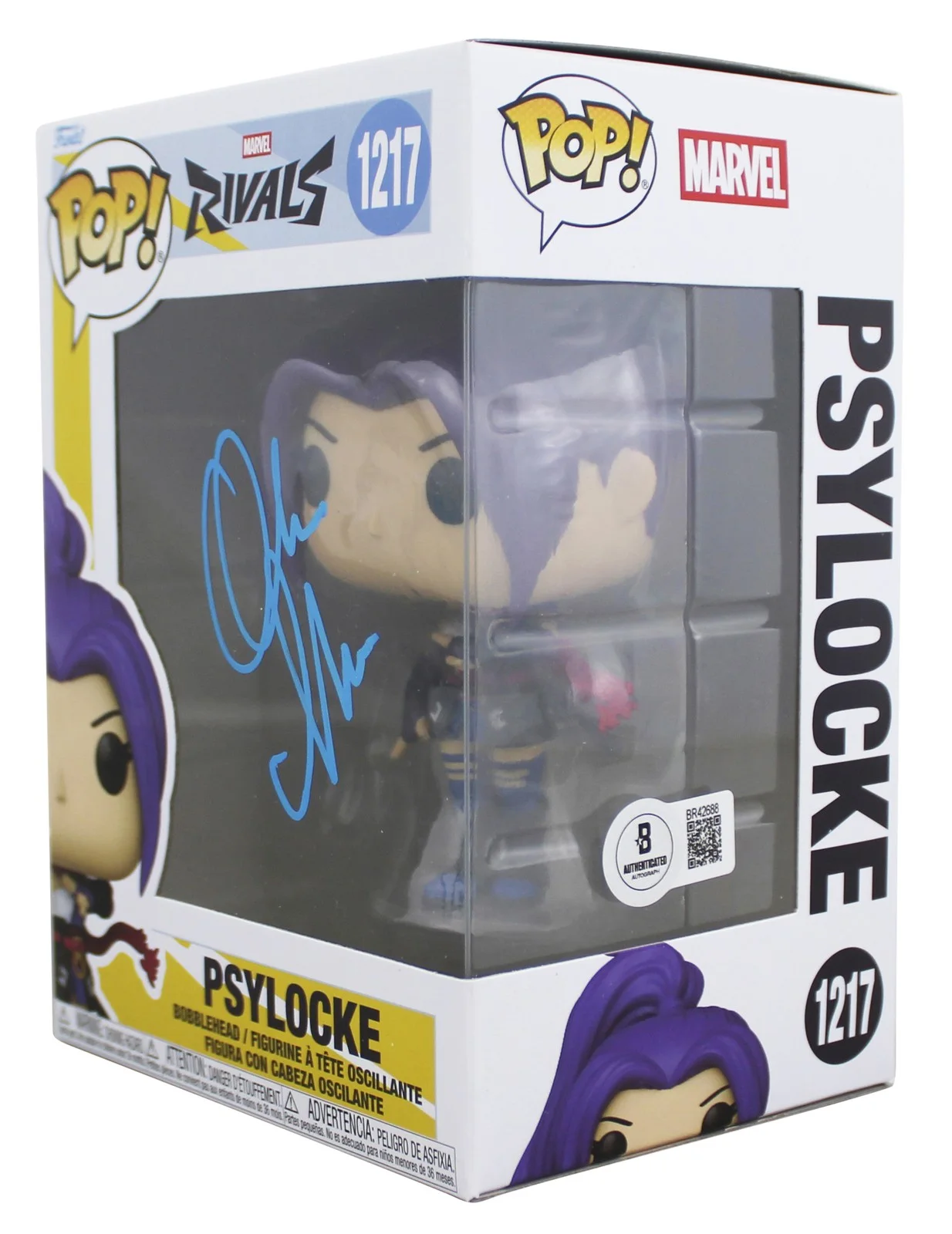 Olivia Munn — Olivia Munn X-Men Authentic Signed Psylocke #1217 Funko Pop Vinyl Figure BAS, изображение 2