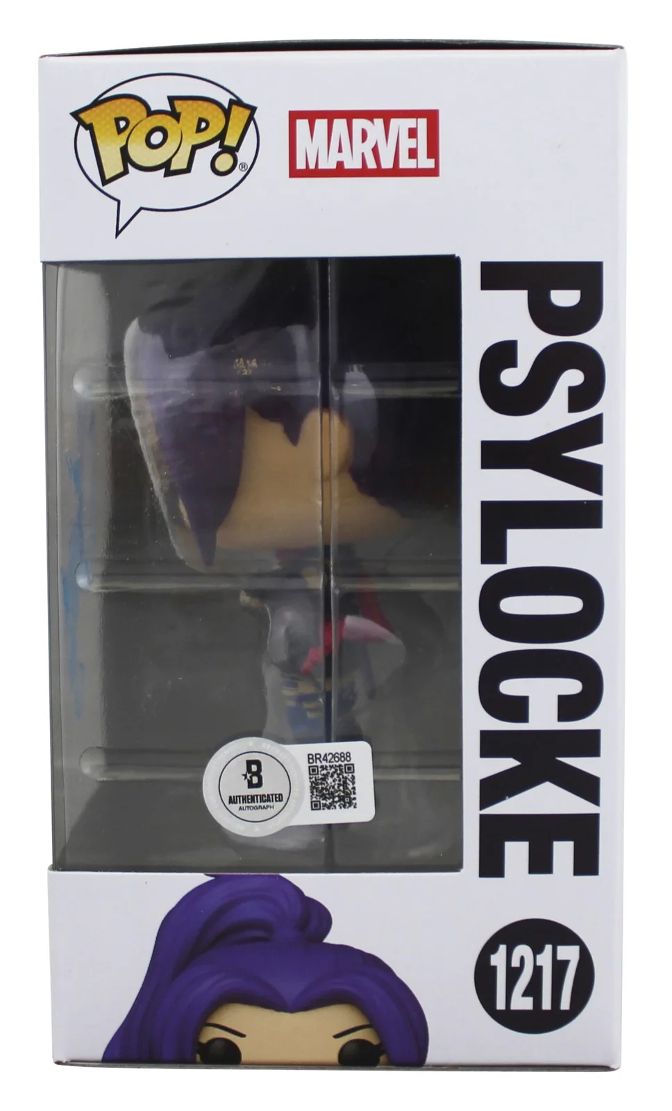 Olivia Munn — Olivia Munn X-Men Authentic Signed Psylocke #1217 Funko Pop Vinyl Figure BAS, изображение 3