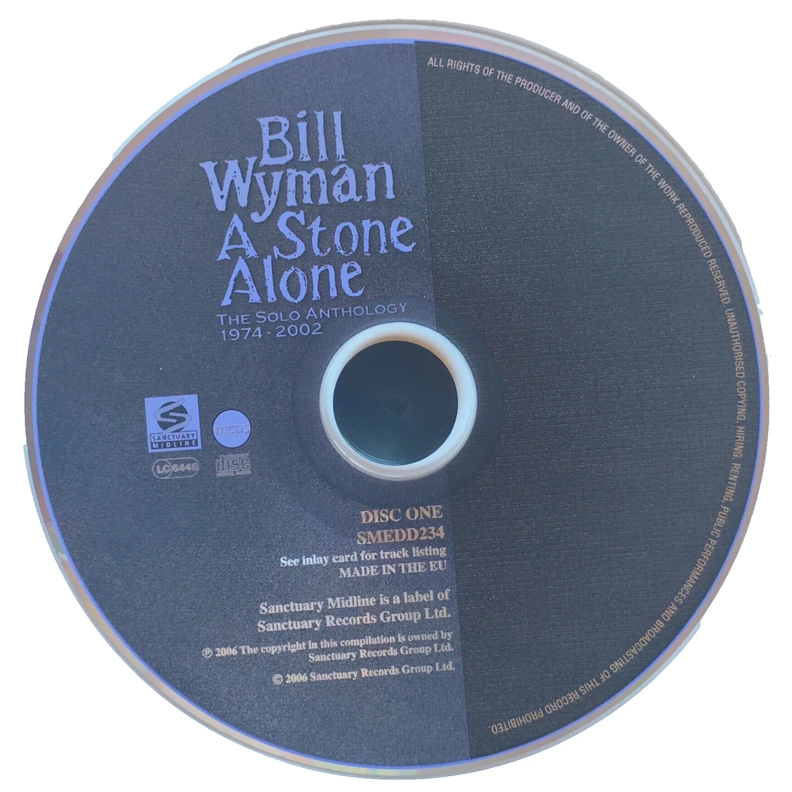 Bill Wyman — Bill Wyman Signed CD A Stone Alone Rolling Stones Autograph Beckett Authentic, image 4