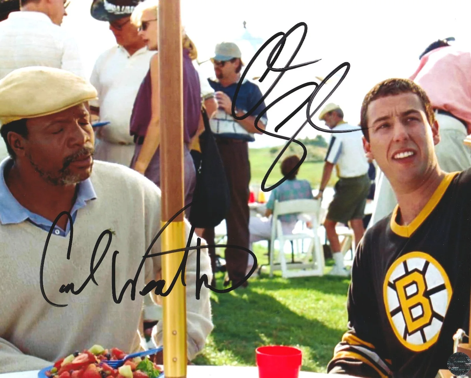 Adam Sandler & Carl Weathers — Carl Weathers & Adam Sandler Autographed Happy Gilmore 8x10 Photo/COA/Hologram