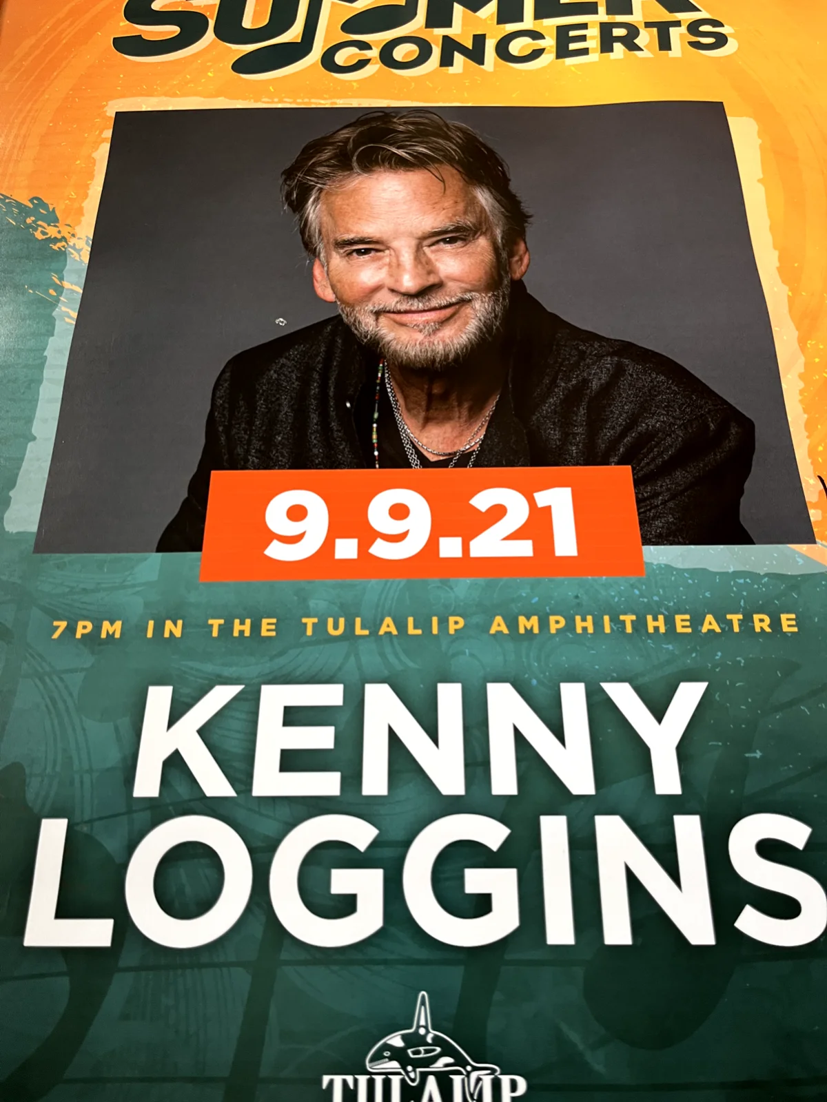 TOP GUN KENNY LOGGINS Signed Autographed Concert Poster, in person/ Live INK!, изображение 2