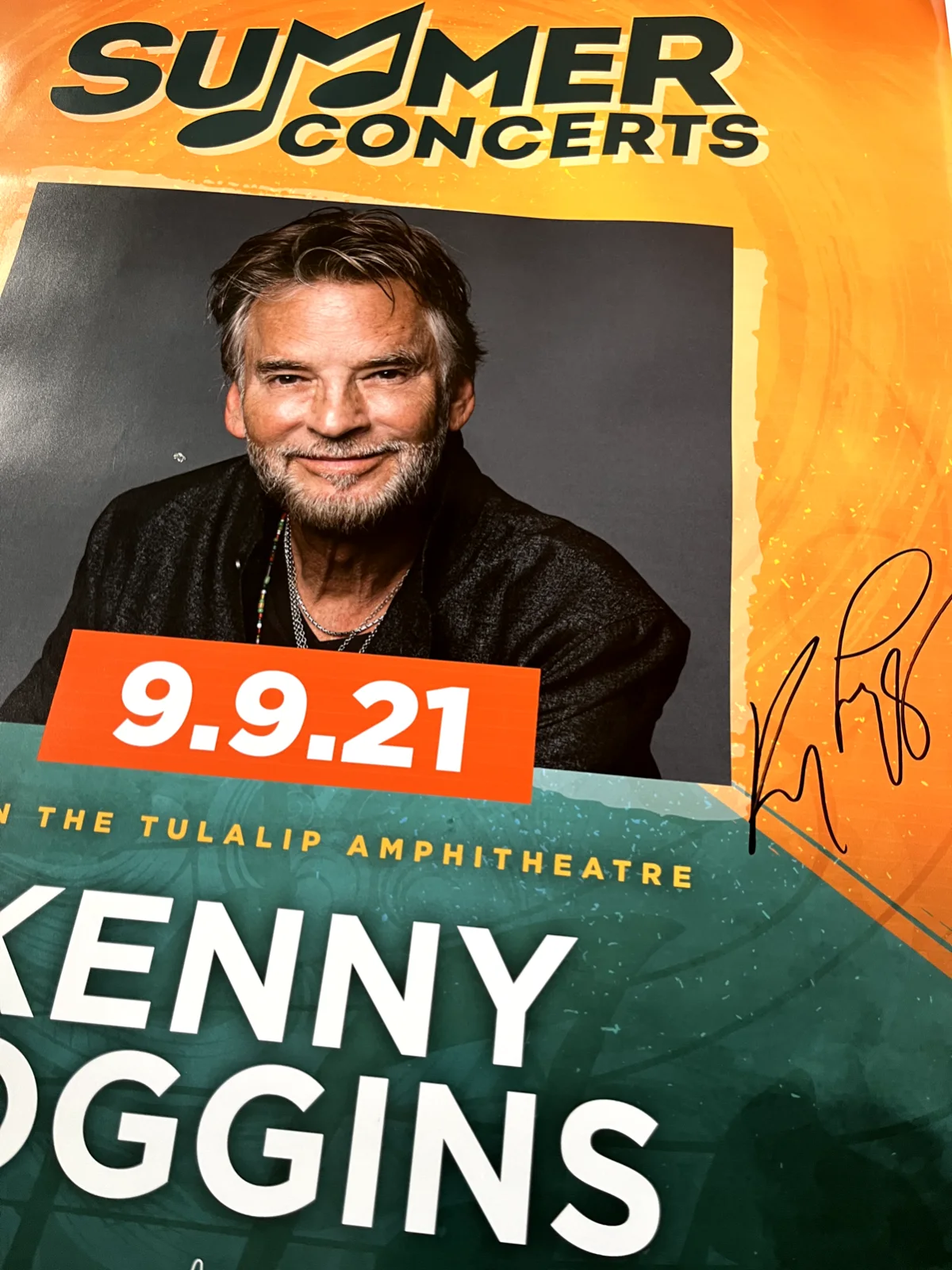 TOP GUN KENNY LOGGINS Signed Autographed Concert Poster, in person/ Live INK!, изображение 4