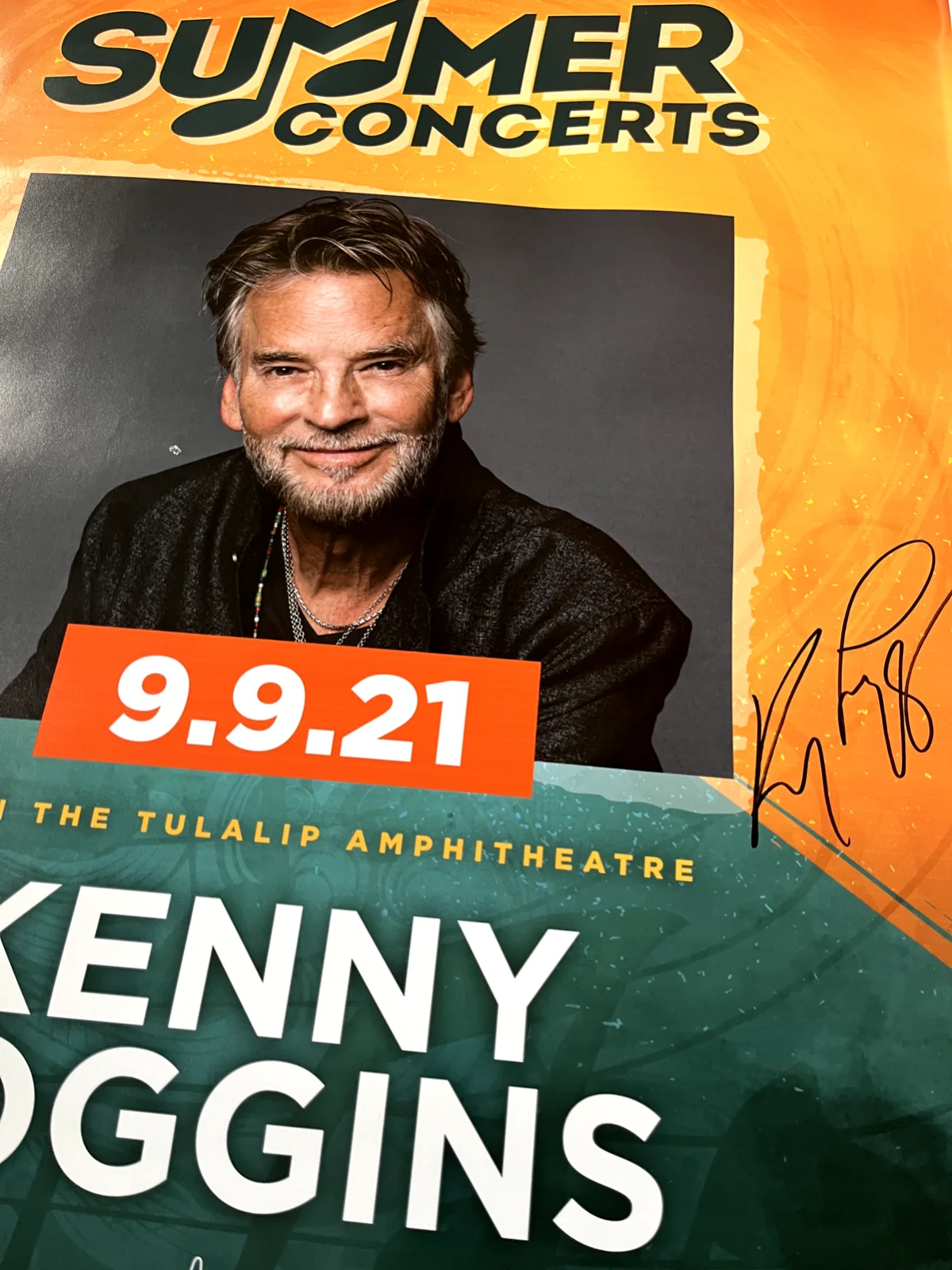 TOP GUN KENNY LOGGINS Signed Autographed Concert Poster, in person/ Live INK!, изображение 5