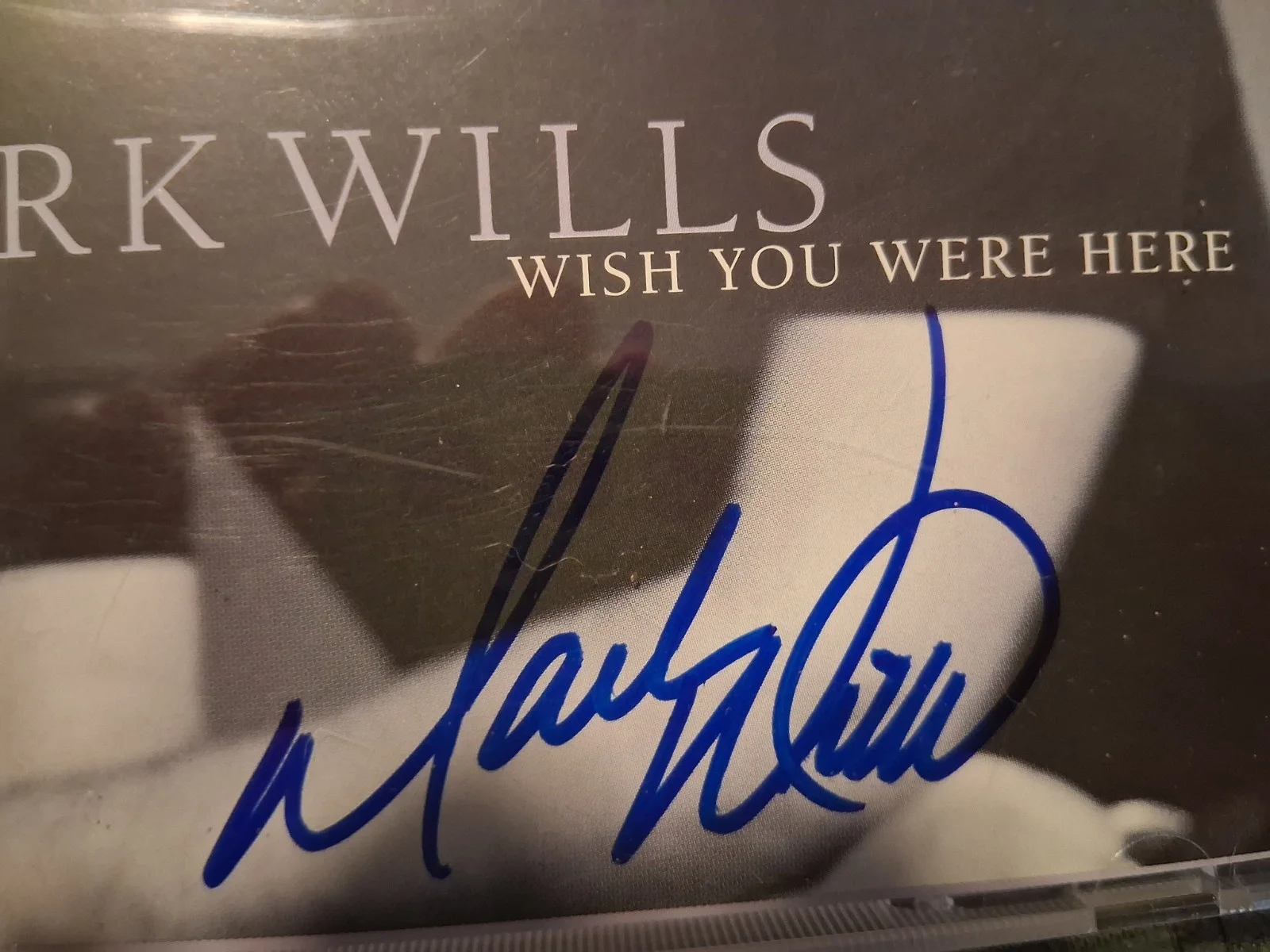 Mark Wills Signed CD! "Wish You Were Here" 1998, image 2