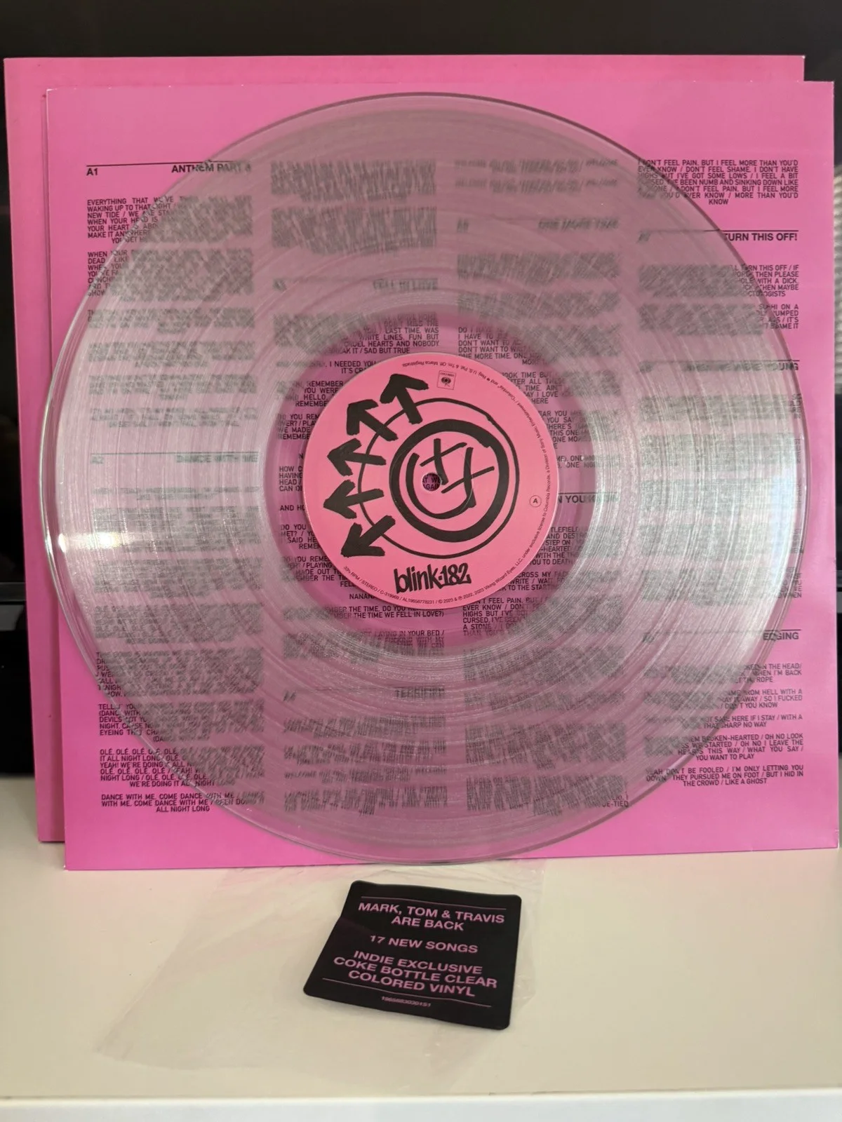 Blink 182 One More Time SIGNED Vinyl LIMITED EDITION, image 3