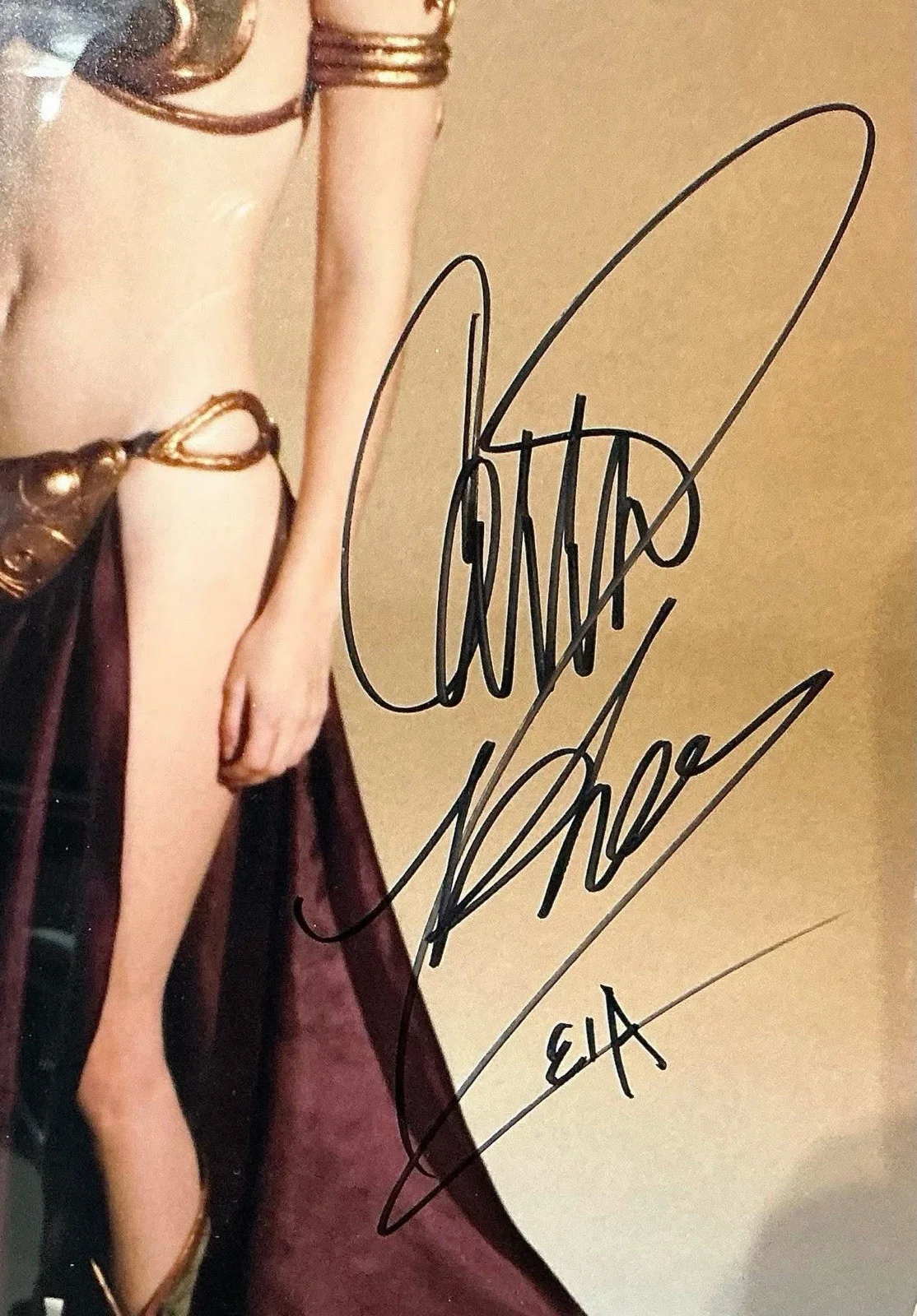 Carrie Fisher — Carrie Fisher Princess Leia Star Wars Signed 11x14 Photo JSA Authenticated, изображение 3