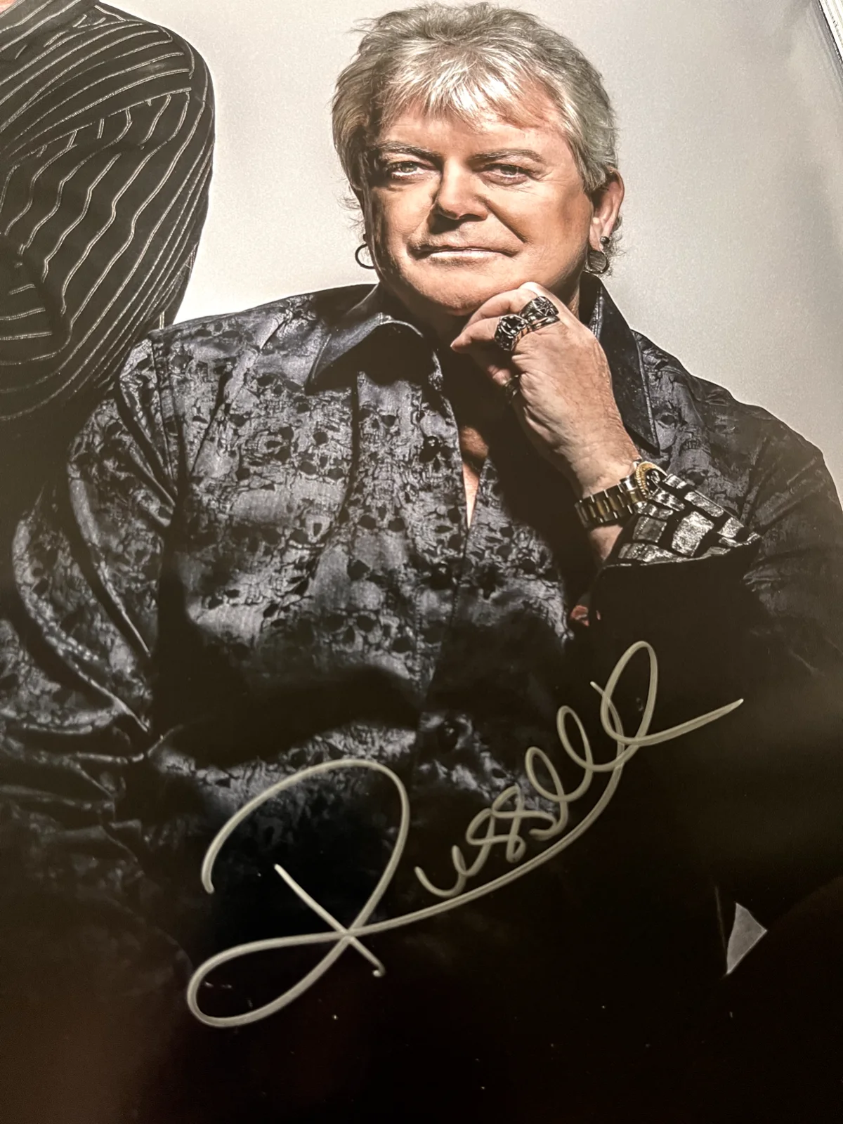 LOVE AUTOGRAPH Air Supply Concert Poster Signed by both, w set list!, image 2