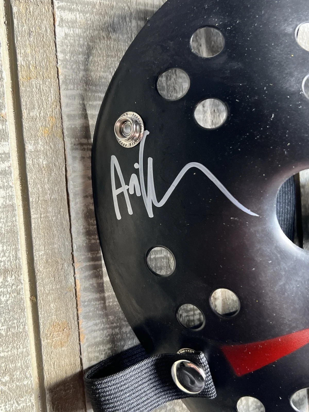 Ari Lehman — Ari Lehman Signed & Inscribed Jason Voorhees Mask “I Love Weed” Jason 1 Beckett, изображение 2