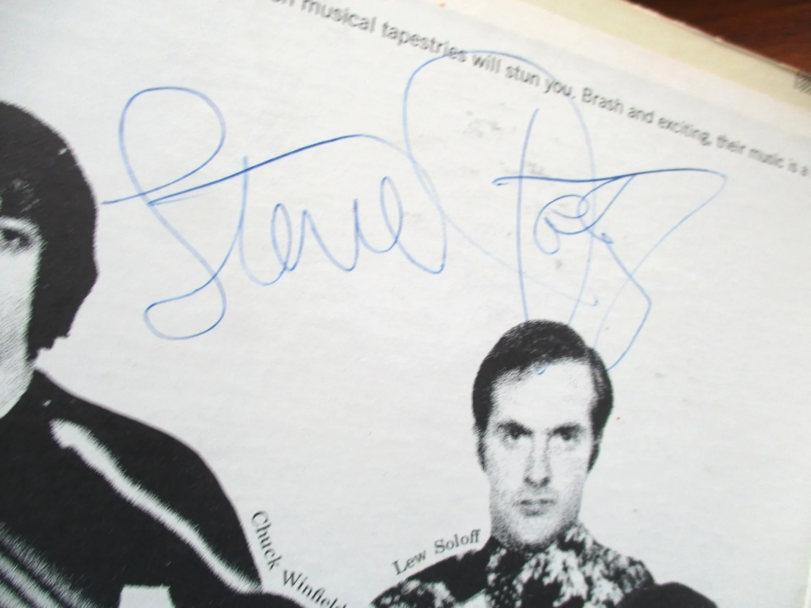 Blood Sweat Tears Signed Katz Lepsius Thomas LP & Notes John Gilliland, image 5